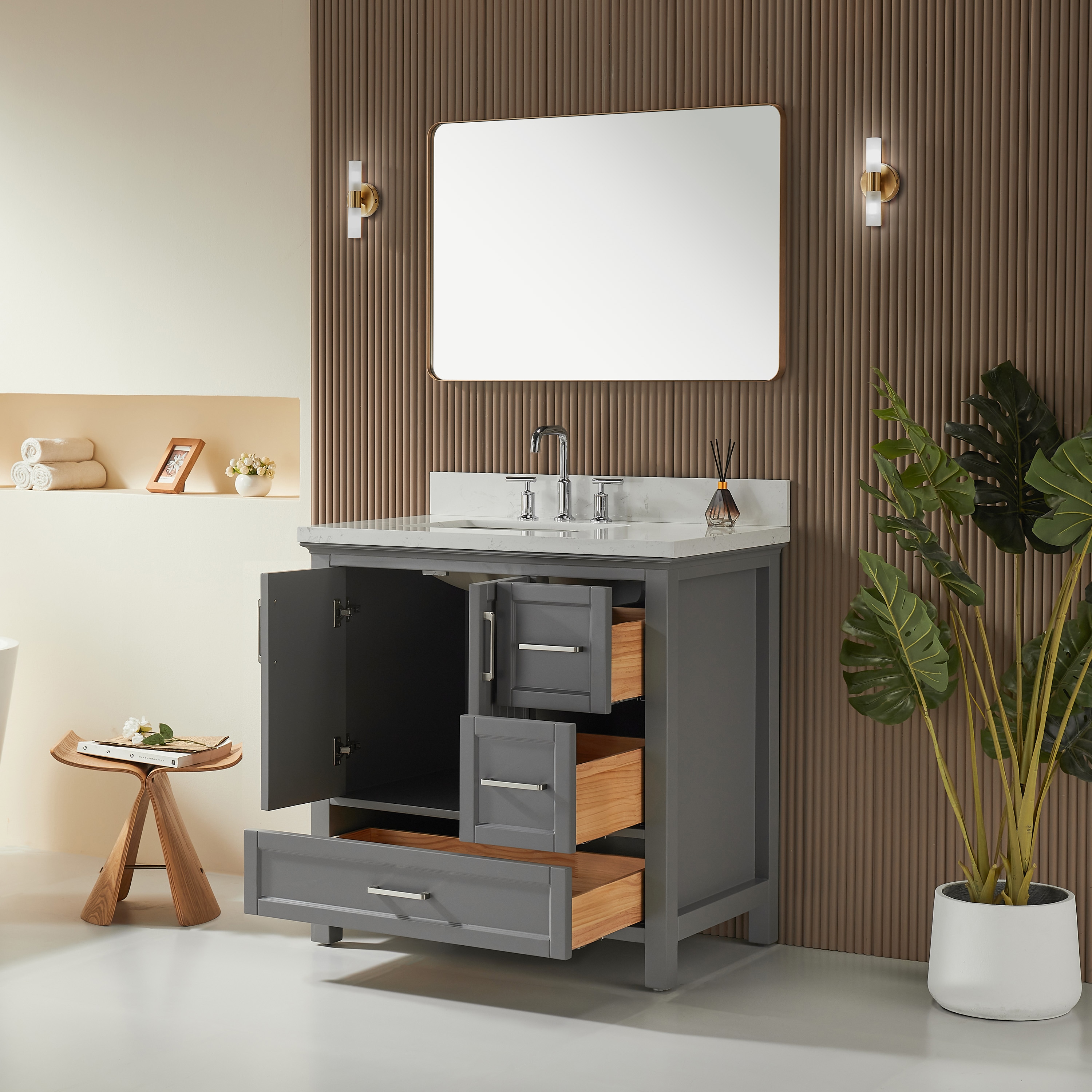 WELLFOR WA-8848-DH Bath-Vanity-Combo - View #18