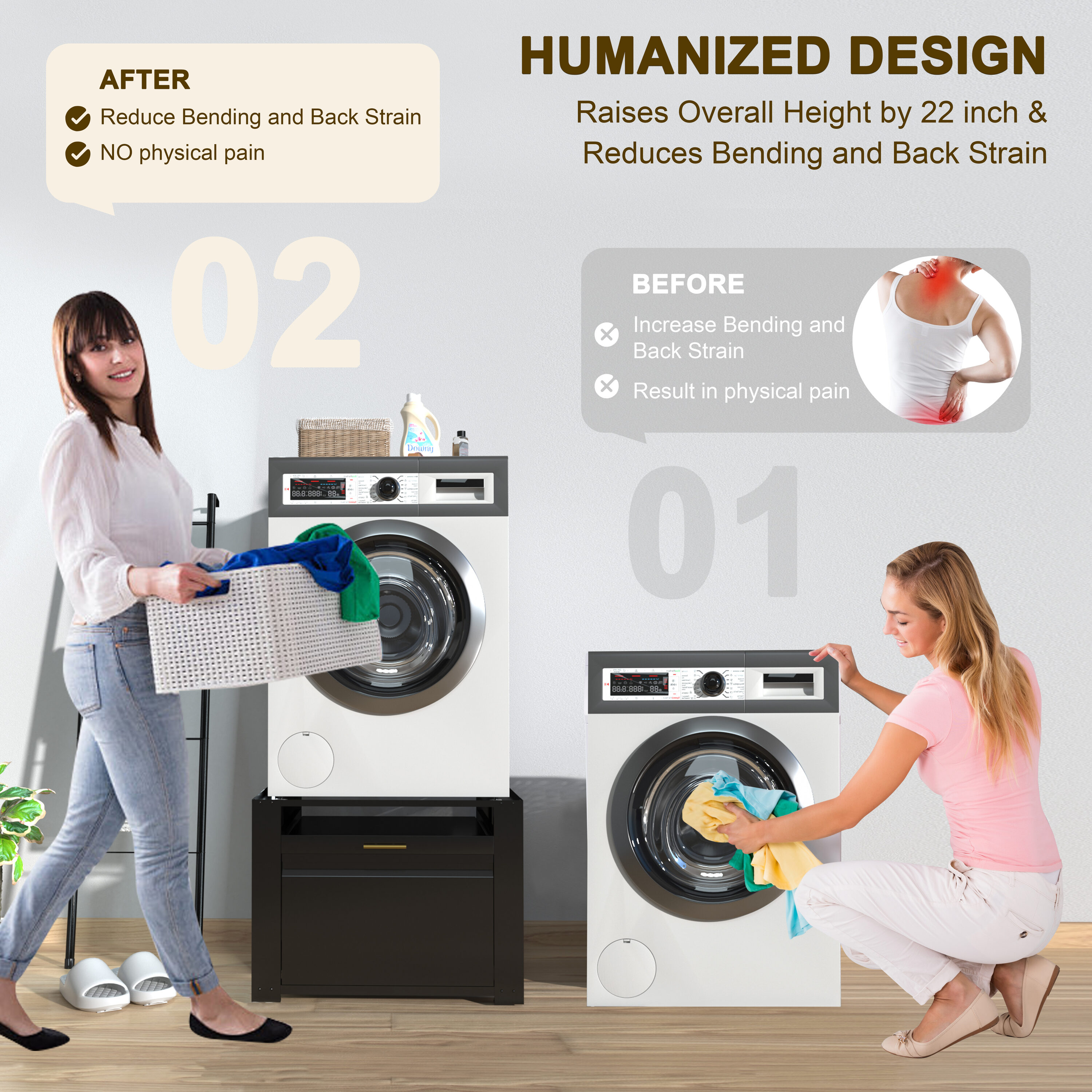 VEIKOUS VANITY SET C01 Laundry-Pedestals - View #5