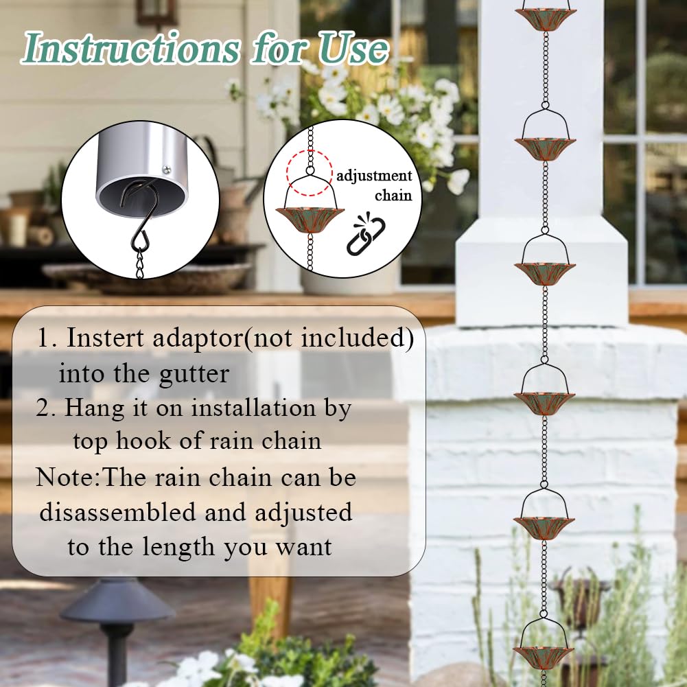 Afoxsos LAF0304R13 Rain-Chains - View #5