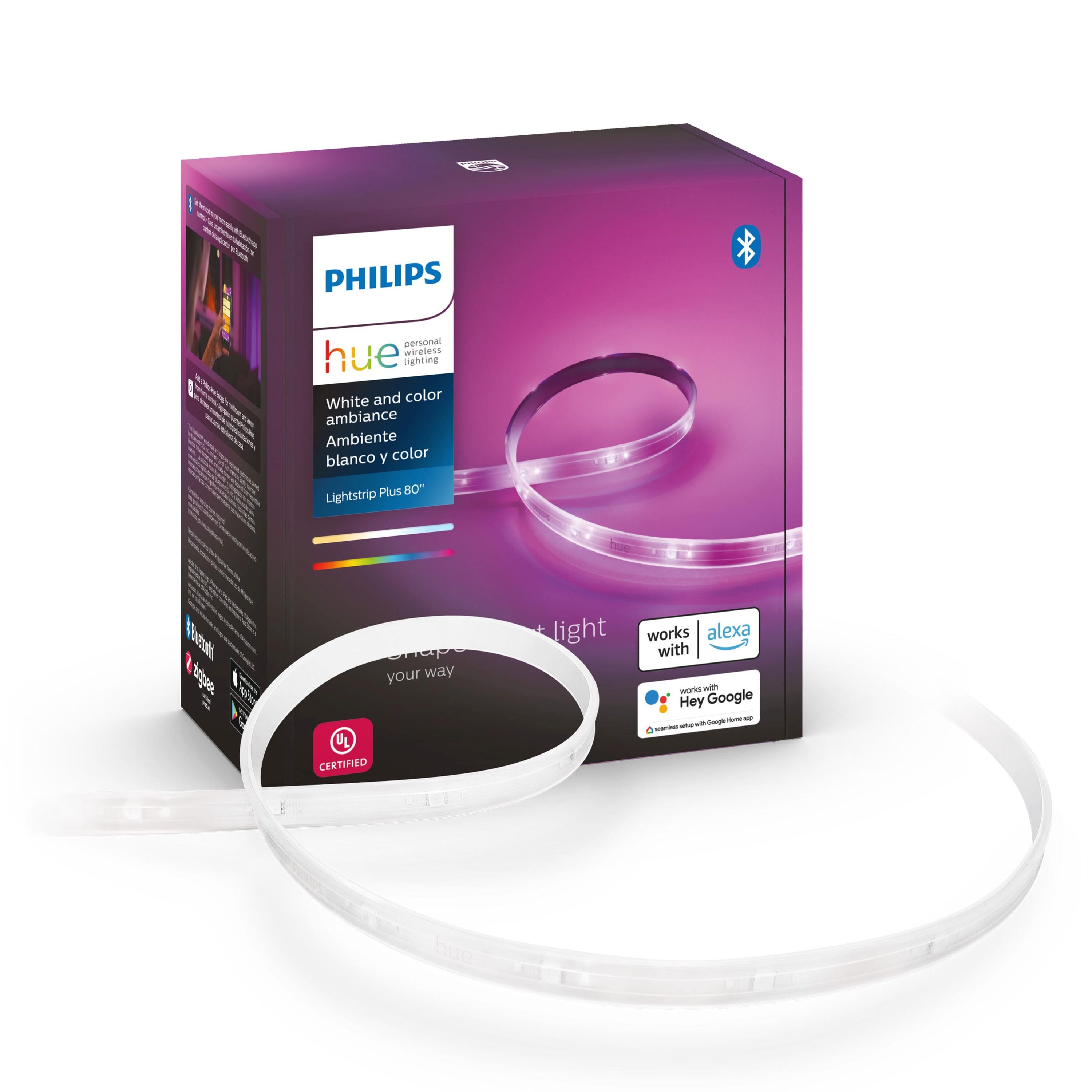 Philips Base Kit 80-in Smart Plug-in LED Under Cabinet Strip Light in the Under Cabinet Lights department at Lowes.com