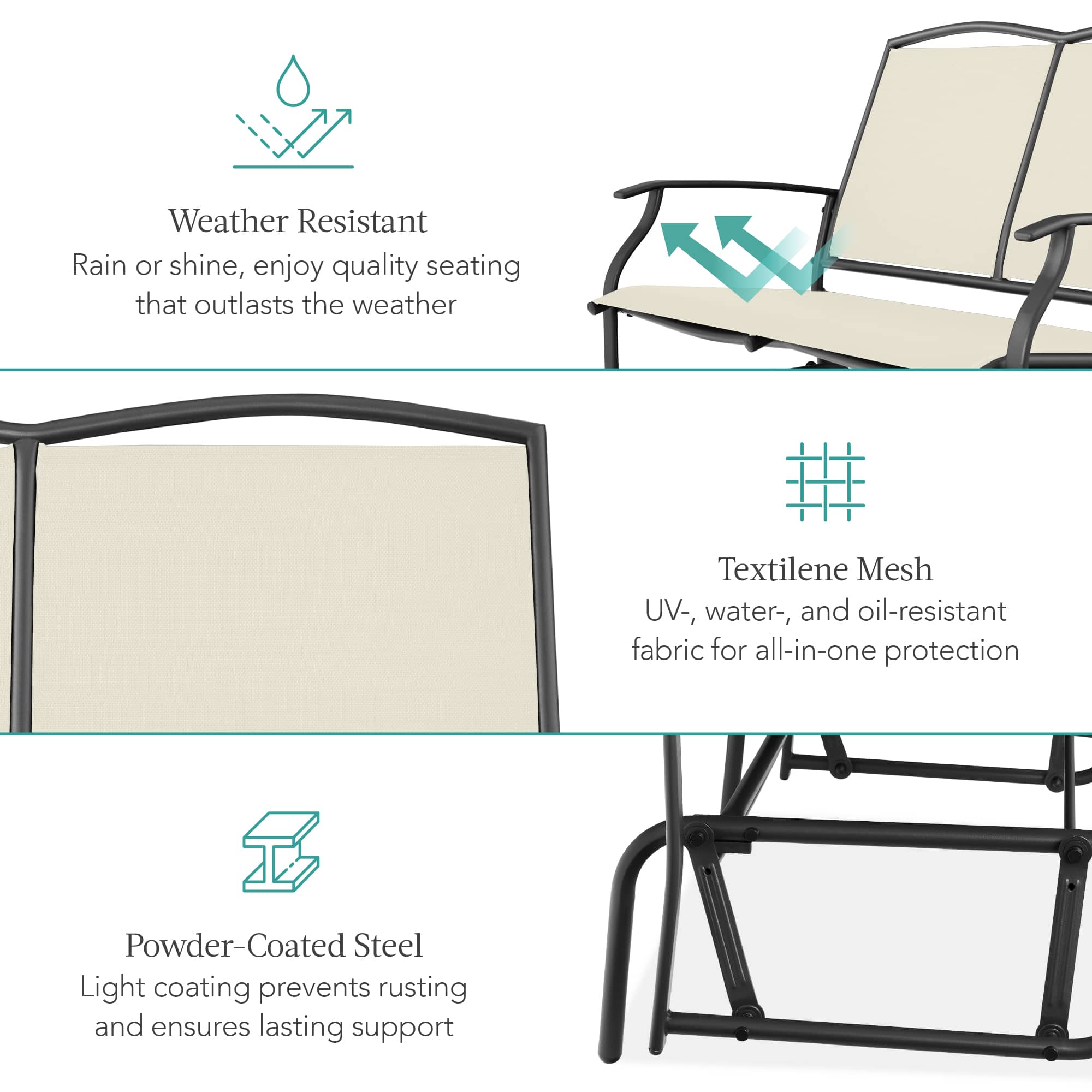 Best Choice Products SKY7309 Swing-Gliders - View #3