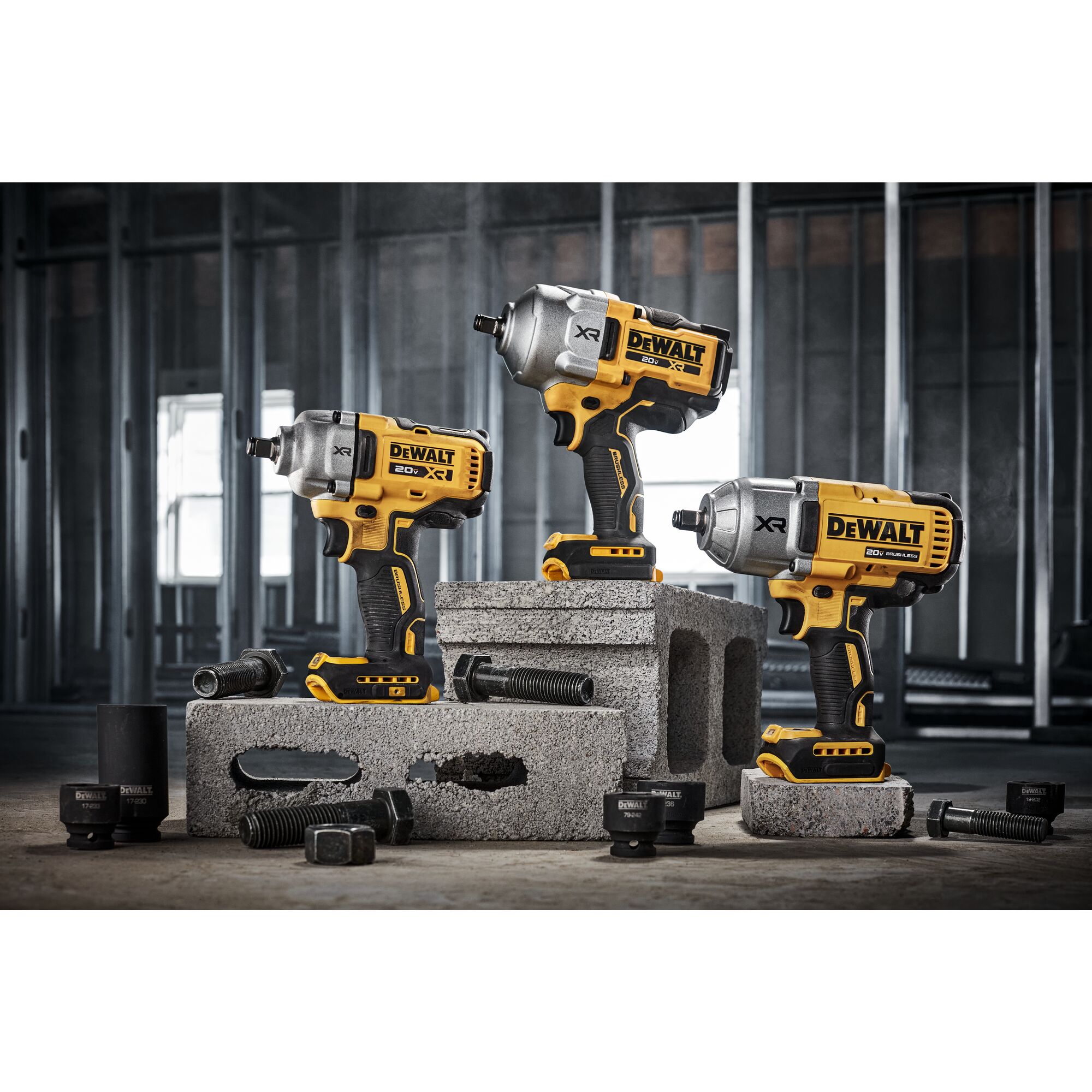 DEWALT XR Variable Speed Brushless 1/2-in Drive Cordless Impact