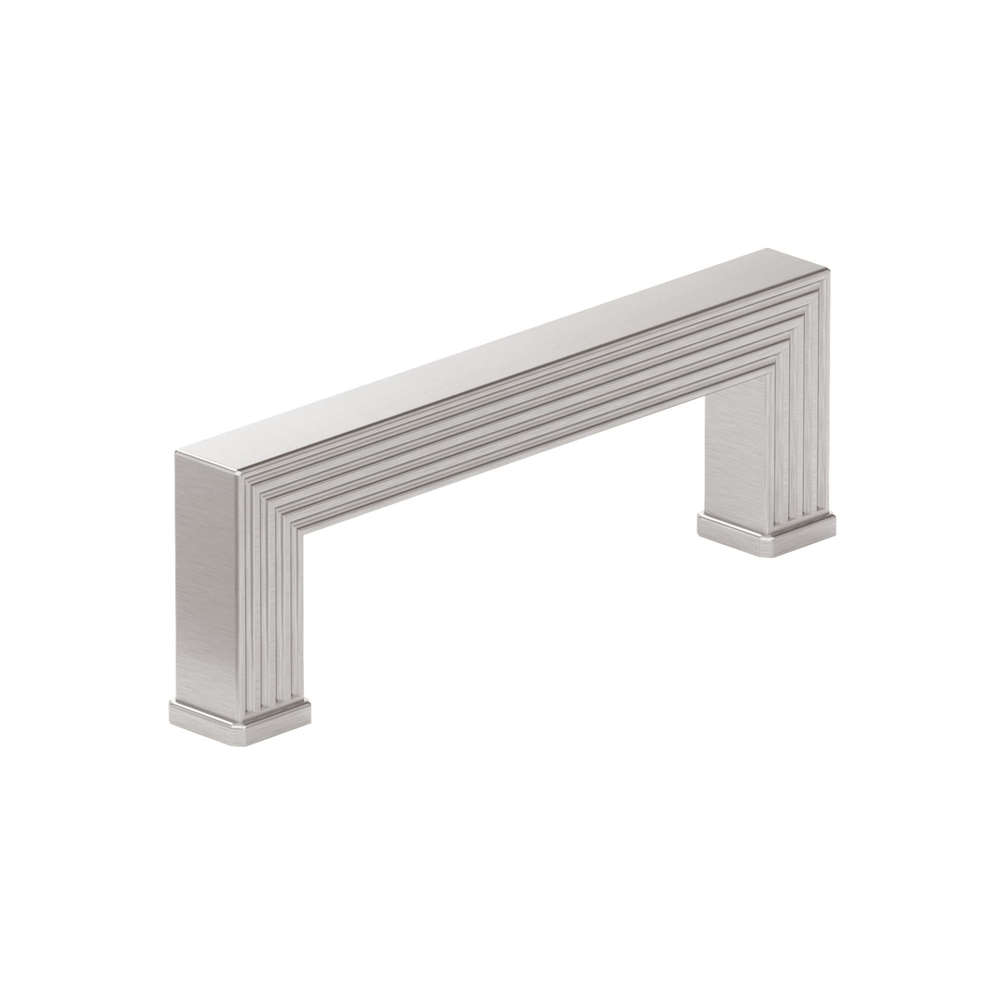 Richelieu BP878896195 Como 3-3/4-in , 96mm Center to Center Brushed Nickel Rectangular Handle
