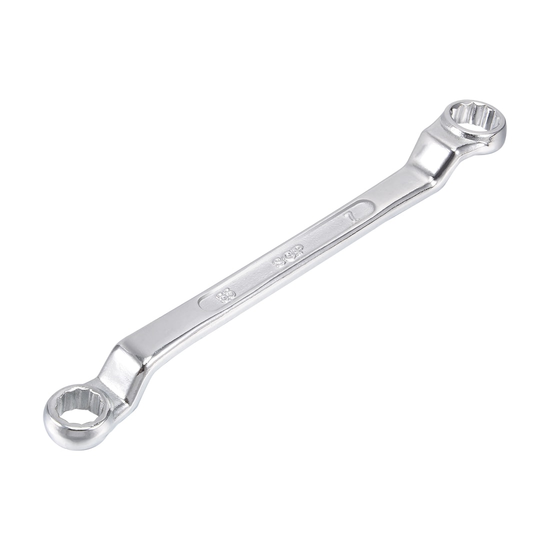 Unique Bargains 5.5mm x 7mm Metric 12 Point Offset Double Box End Wrench Chrome Plated Cr-V Steel #S26030900UX0554