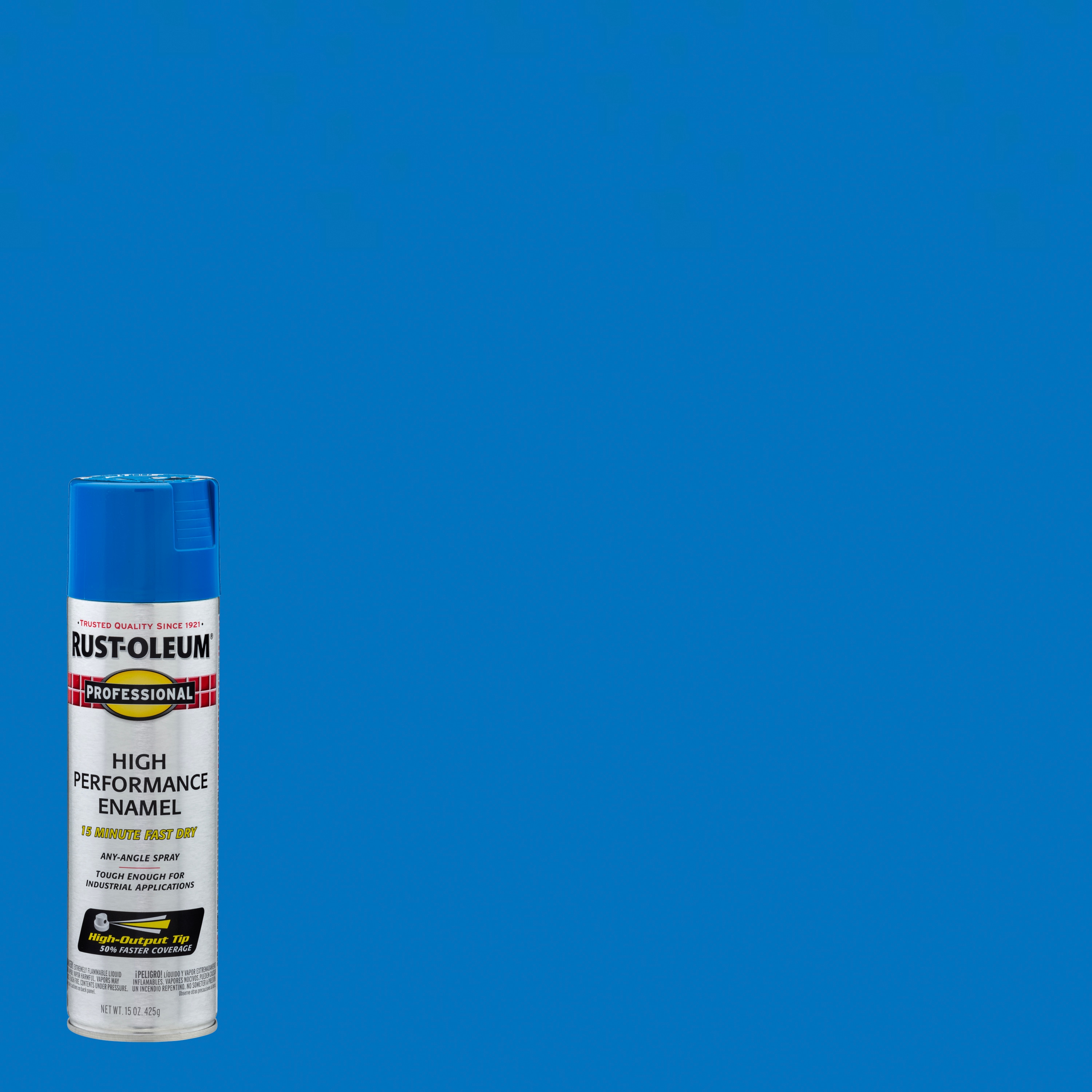 Rust-Oleum Professional Gloss Safety Blue Spray Paint (NET WT. 15-oz ...