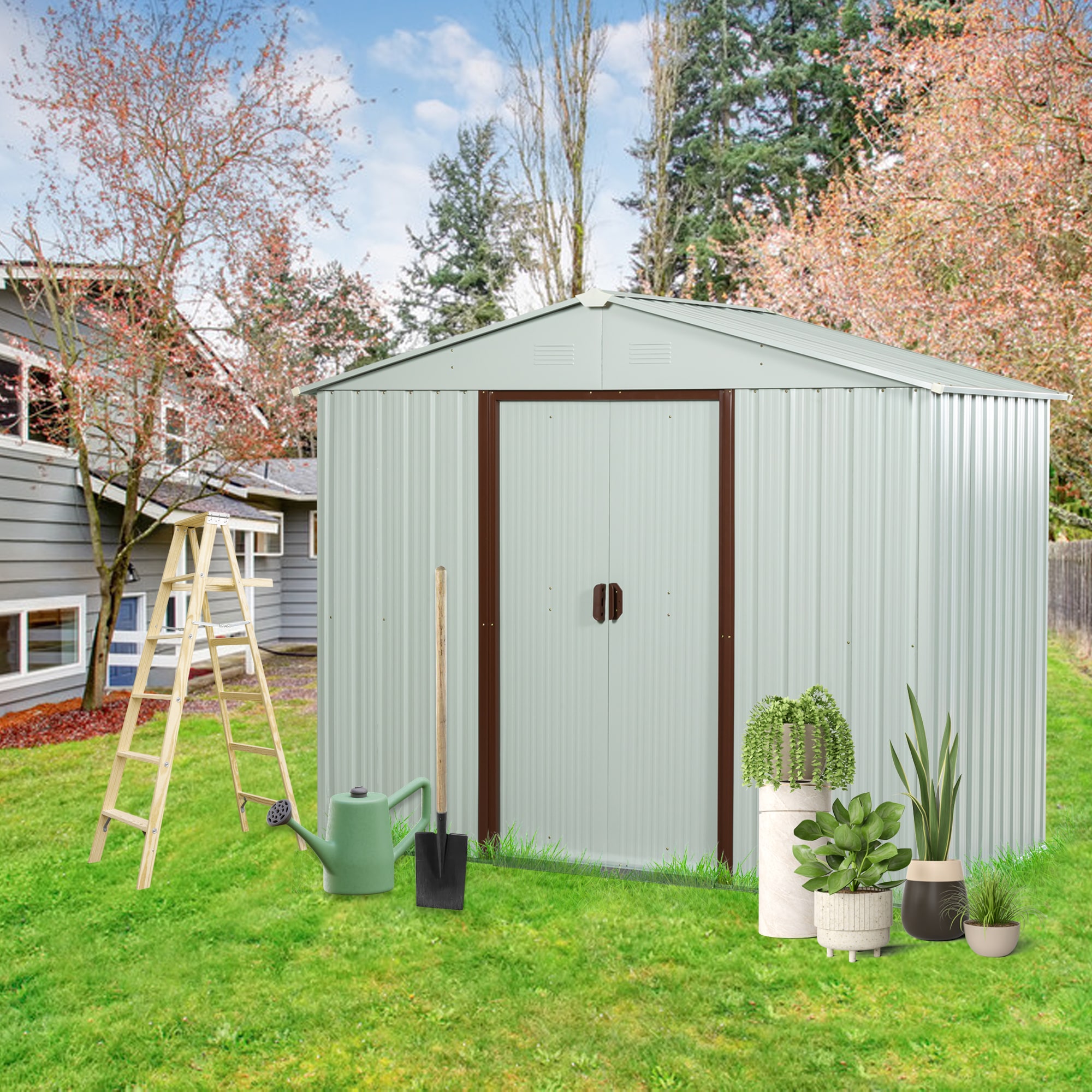 Poinic CURDS-101977-540 Metal-Storage-Buildings-Sheds - View #4