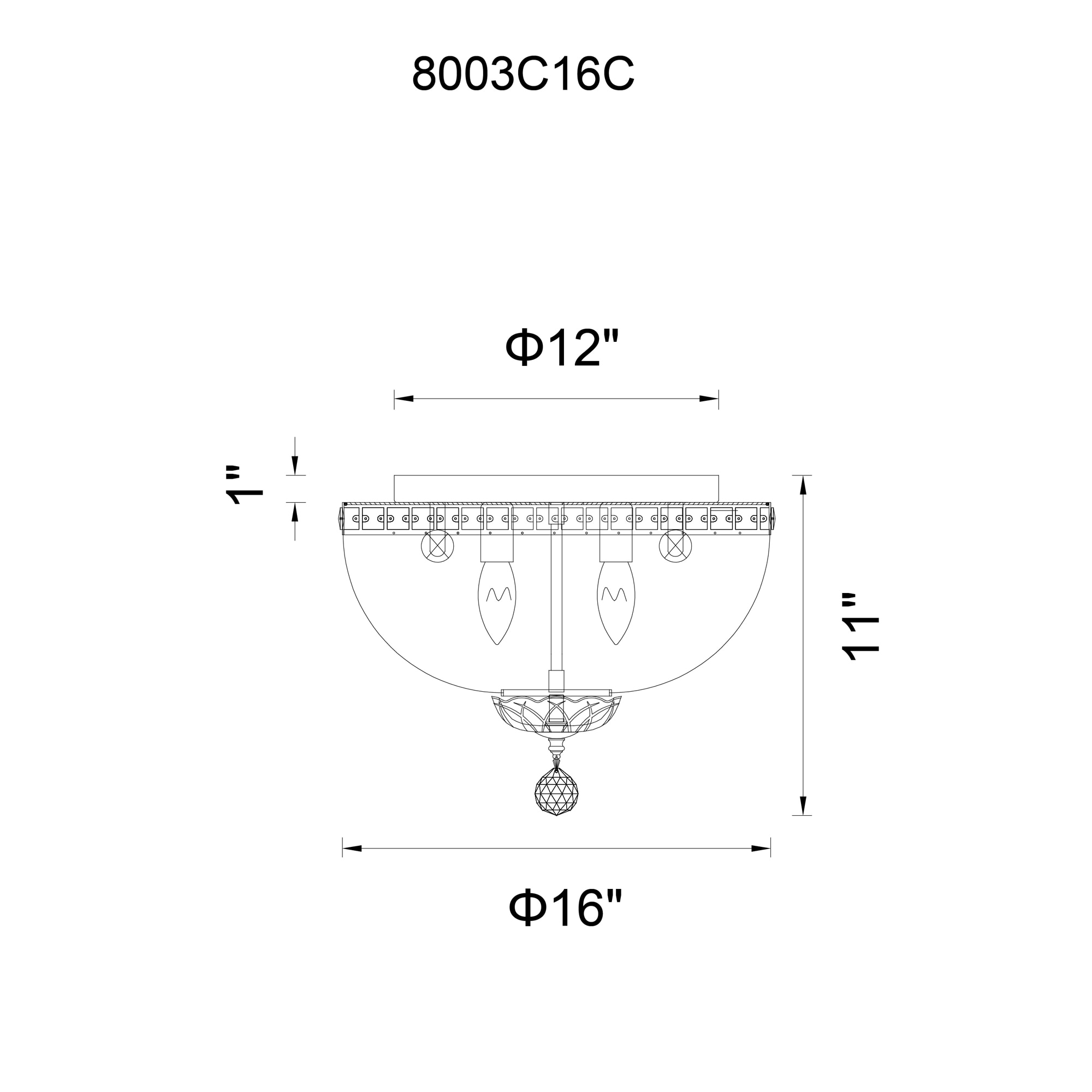 CWI Lighting 8003C16C flushmounts - View #8