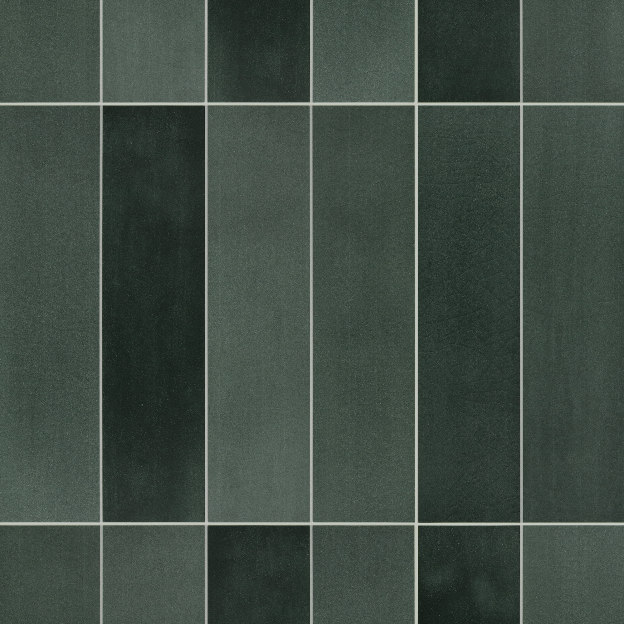 SUNWINGS SQAPTN-MIX-20 Green Mixed 9-in x 9-in Matte Composite Patterned Mosaic Wall Tile ( 9.12-sq ft Carton )
