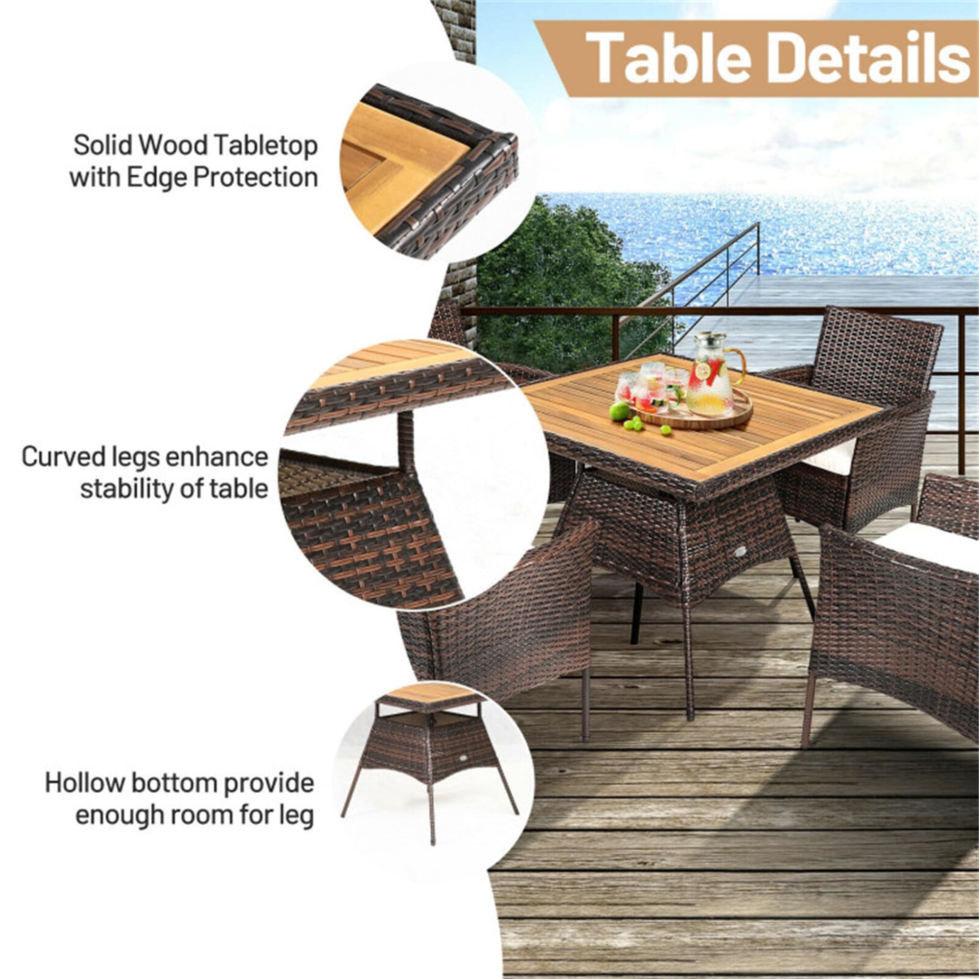 BABOOM BOM-09ANY+-CO Patio-Dining-Sets - View #7