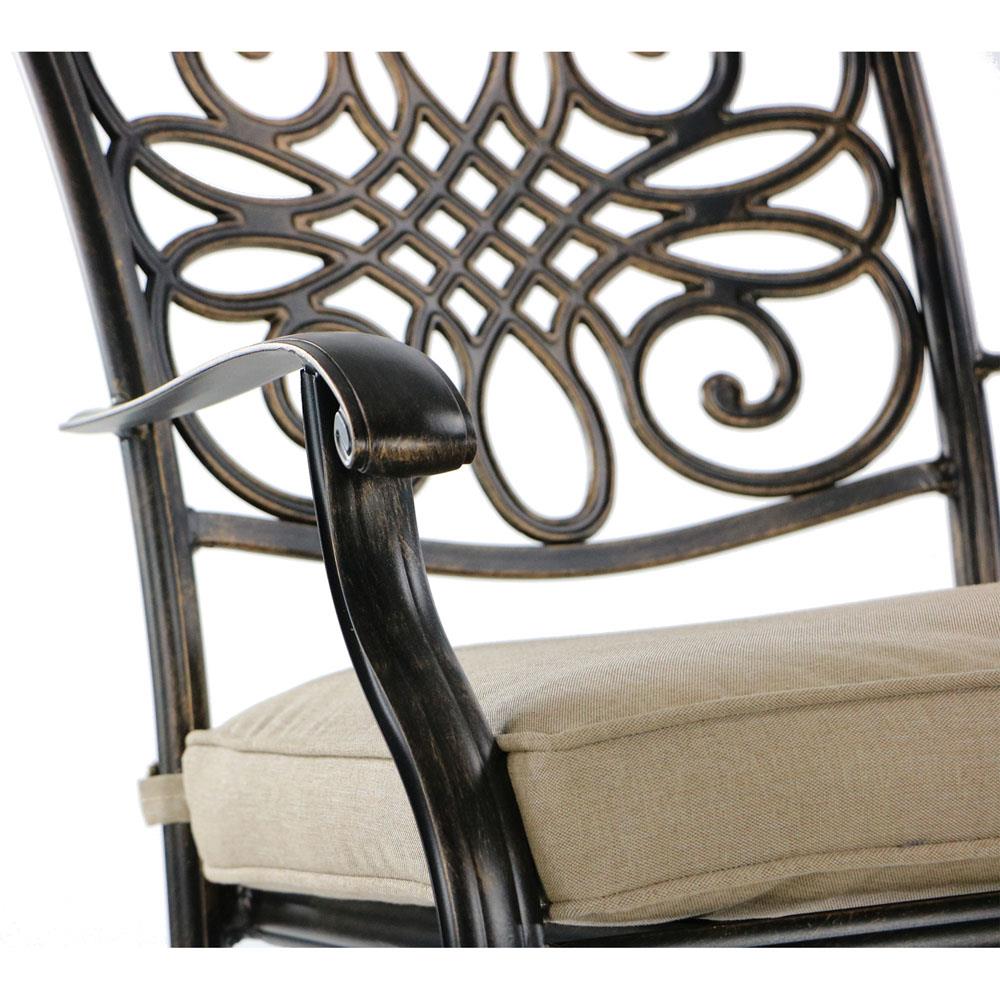 Hanover TRAD5PCRECSW4FP-TAN Patio-Conversation-Sets - View #11
