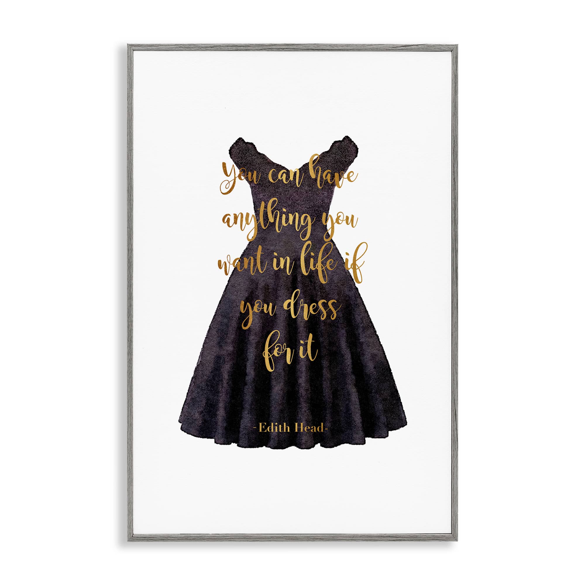 Stupell Industries BT-234-GFF-16X24 Dress The Part Fashion Quote Framed Giclee design by Amanda Greenwood