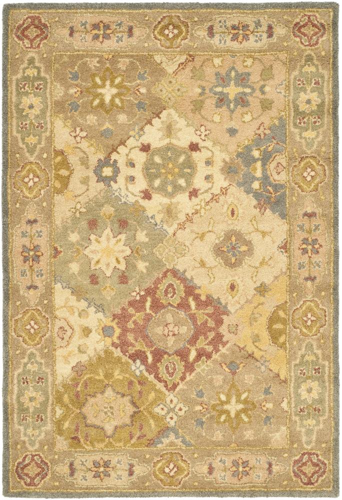Handmade Multi-Color Wool 4' x 6' Tufted Area Rug