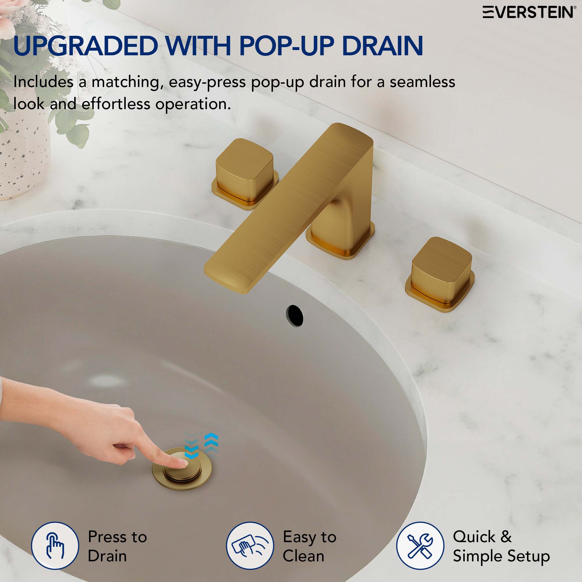 EVERSTEIN SFS-1316B-GD Lavatory-Faucets - View #7