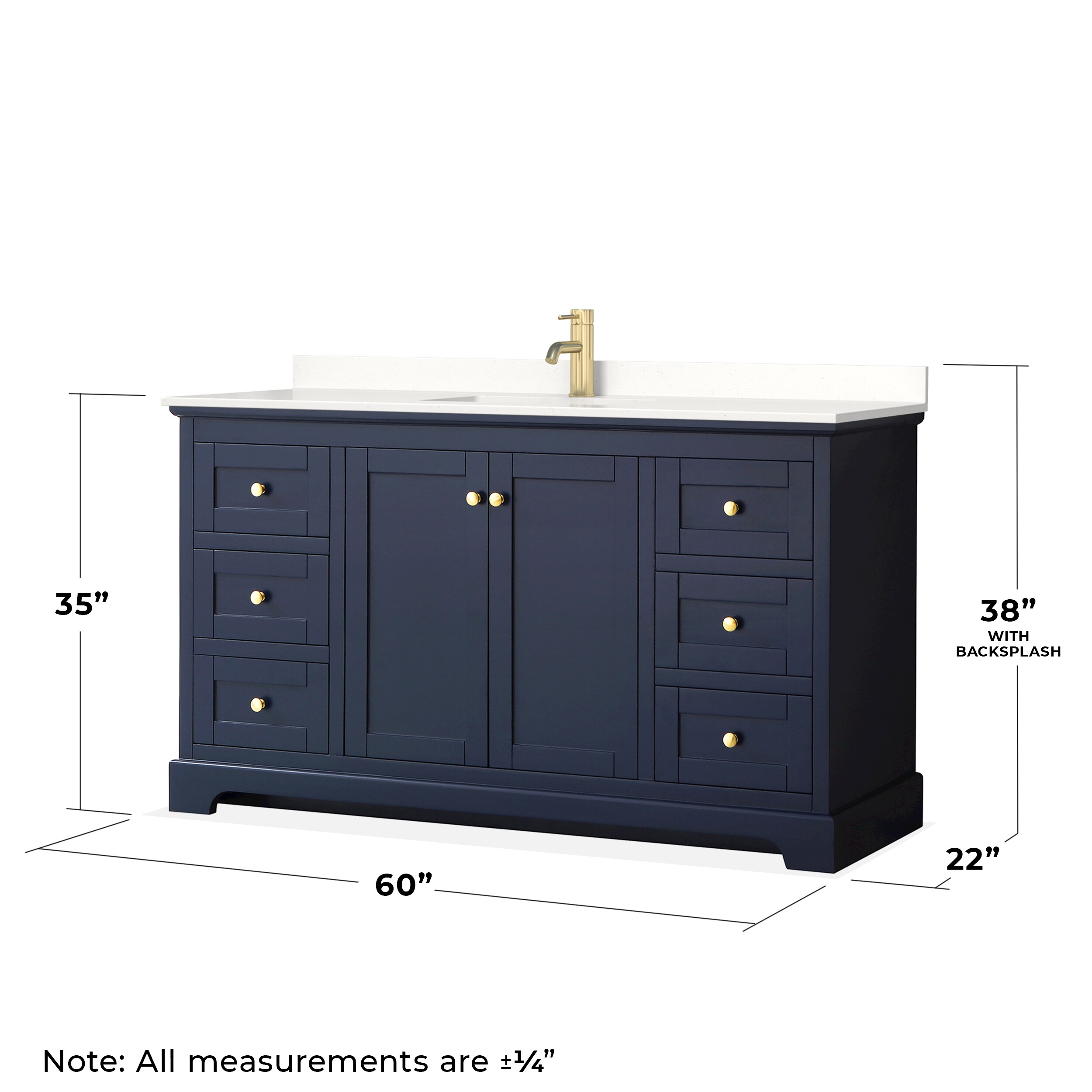 Wyndham Collection WCV232360SBLWQUNSM58 Bath-Vanity-Combo - View #6
