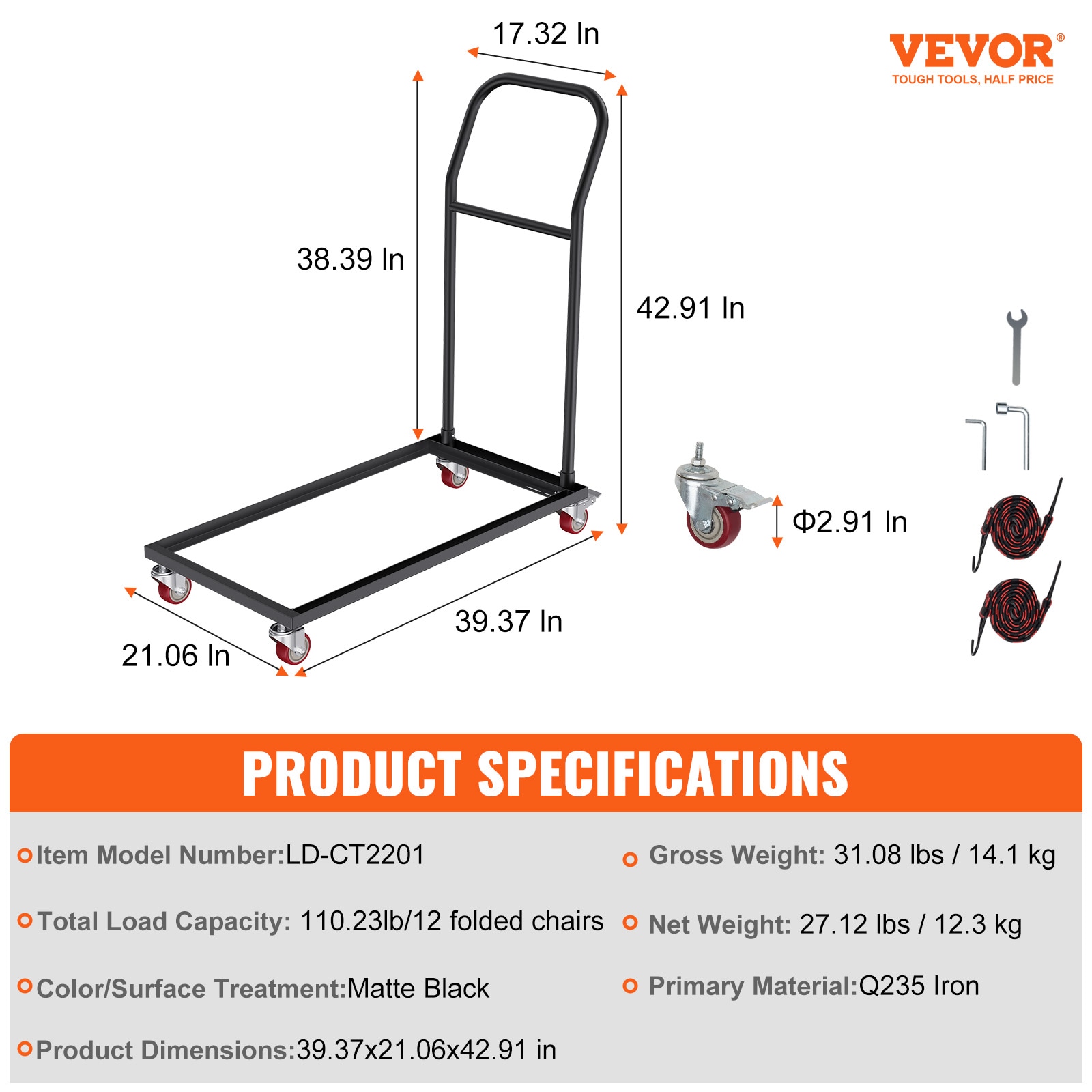 VEVOR ZYTC422136YCTP8YBV0 Dump-Cart - View #8