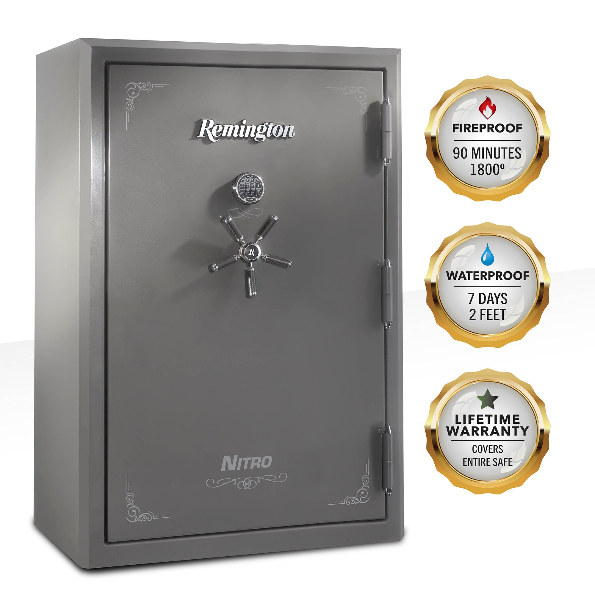 Remington SAR6556N Nitro 56 -Gun Fireproof Waterproof Electronic/Keypad Lock Gun safe with Interior Lighting