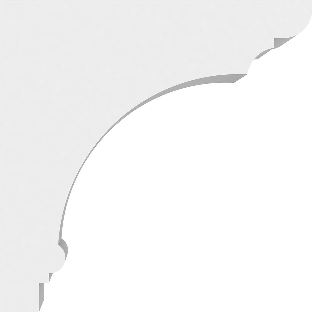 Ekena Millwork BKTP04X07X07HUG Exterior-Brackets-Braces - View #3