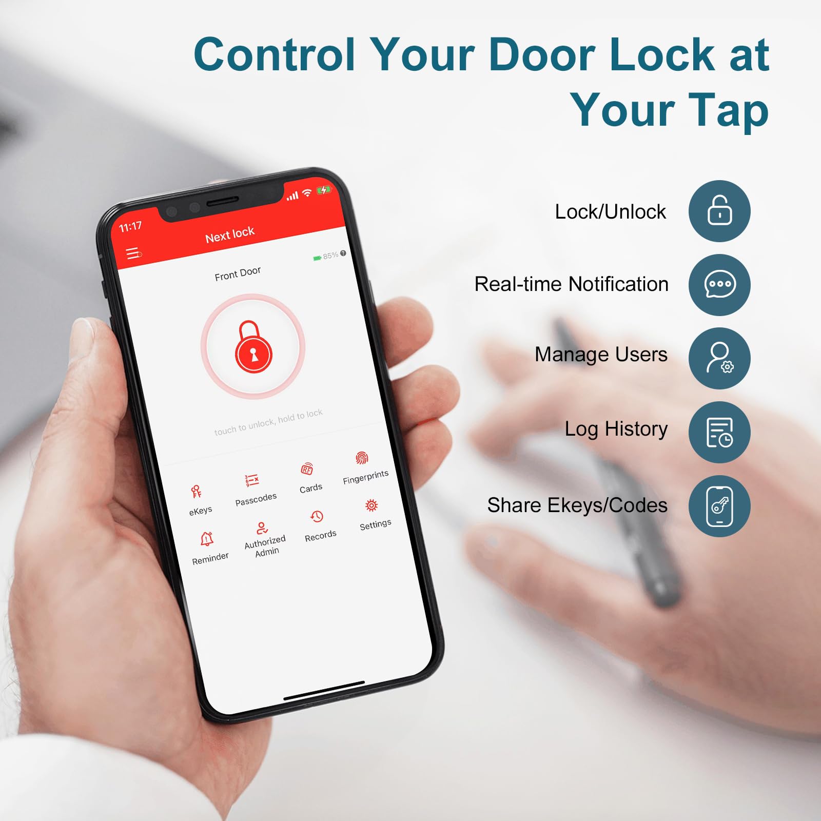 KIWDZFU LKI0804B293 Electronic-Door-Locks - View #4