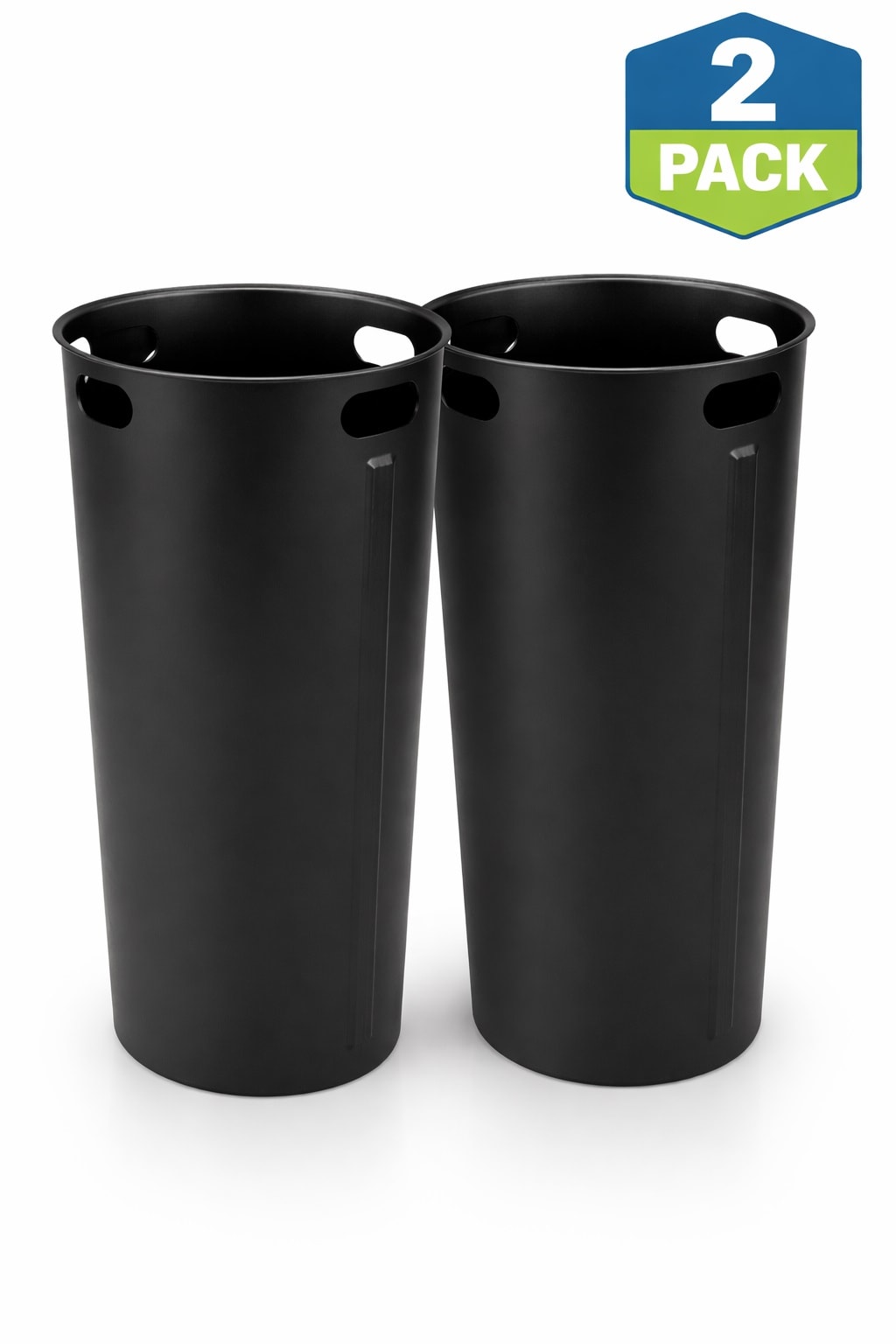 Alpine Industries 2-Pack 27 Gallon Rigid Plastic Leakproof Trash Can Insert Liner with Handles for Alpine 27 Gallon Trash Can