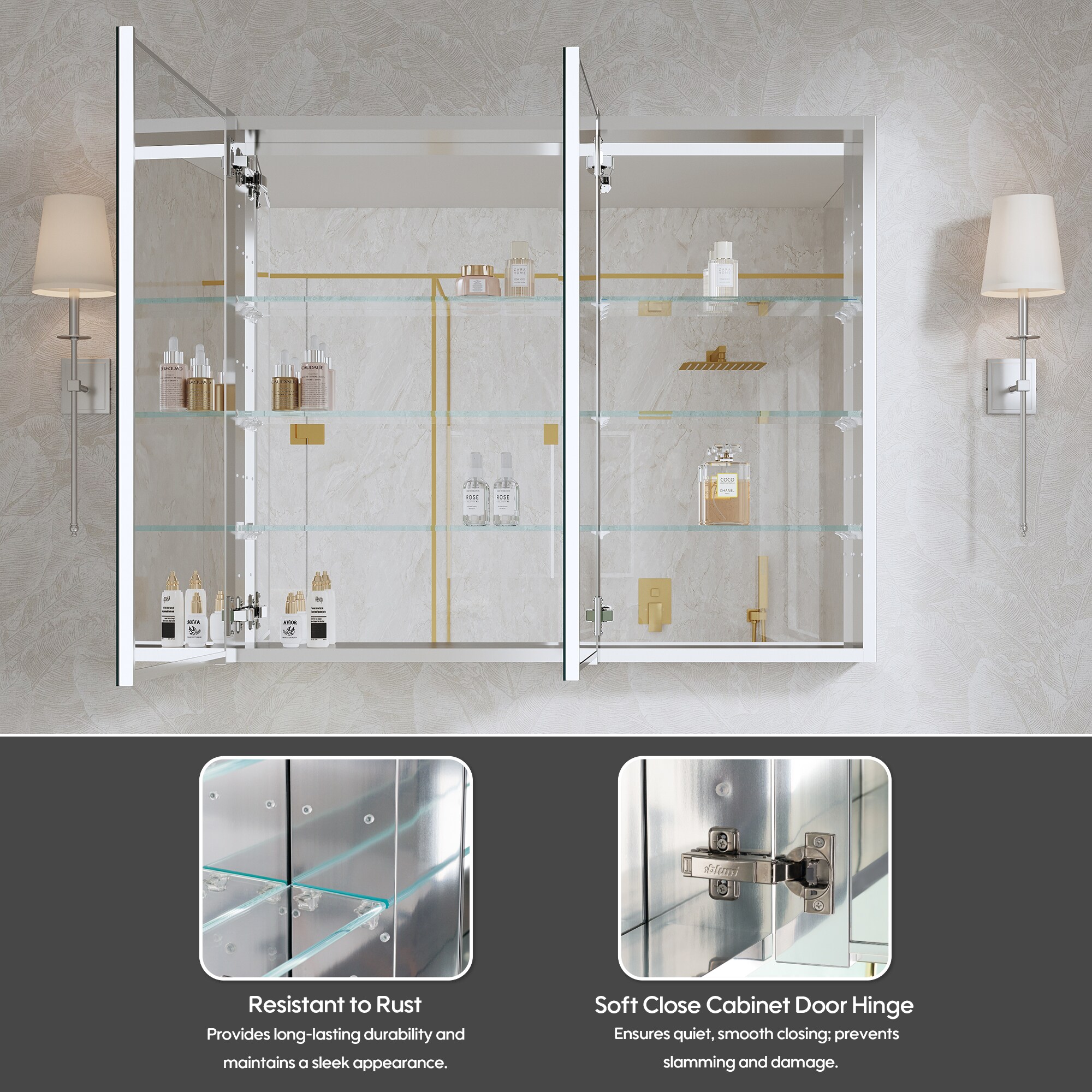 WELLFOR EX-CJ4836 Bathroom-Medicine-Cabinets - View #6