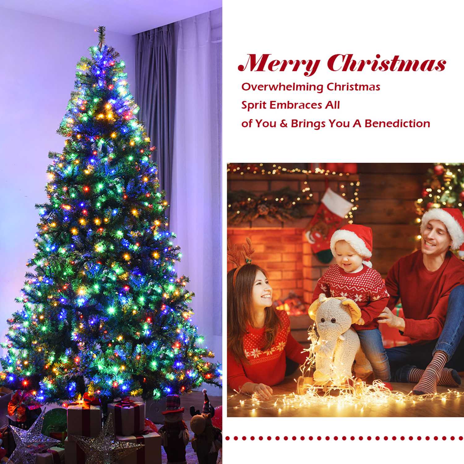 Costway CSHY000383 Artificial-Christmas-Trees - View #5