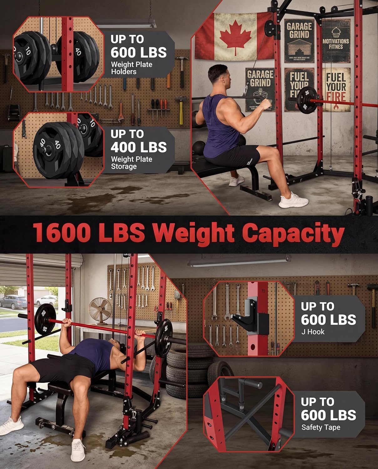 Garvee RED AND BLACK FSDFS Lat-Pull-Down-Machines - View #8