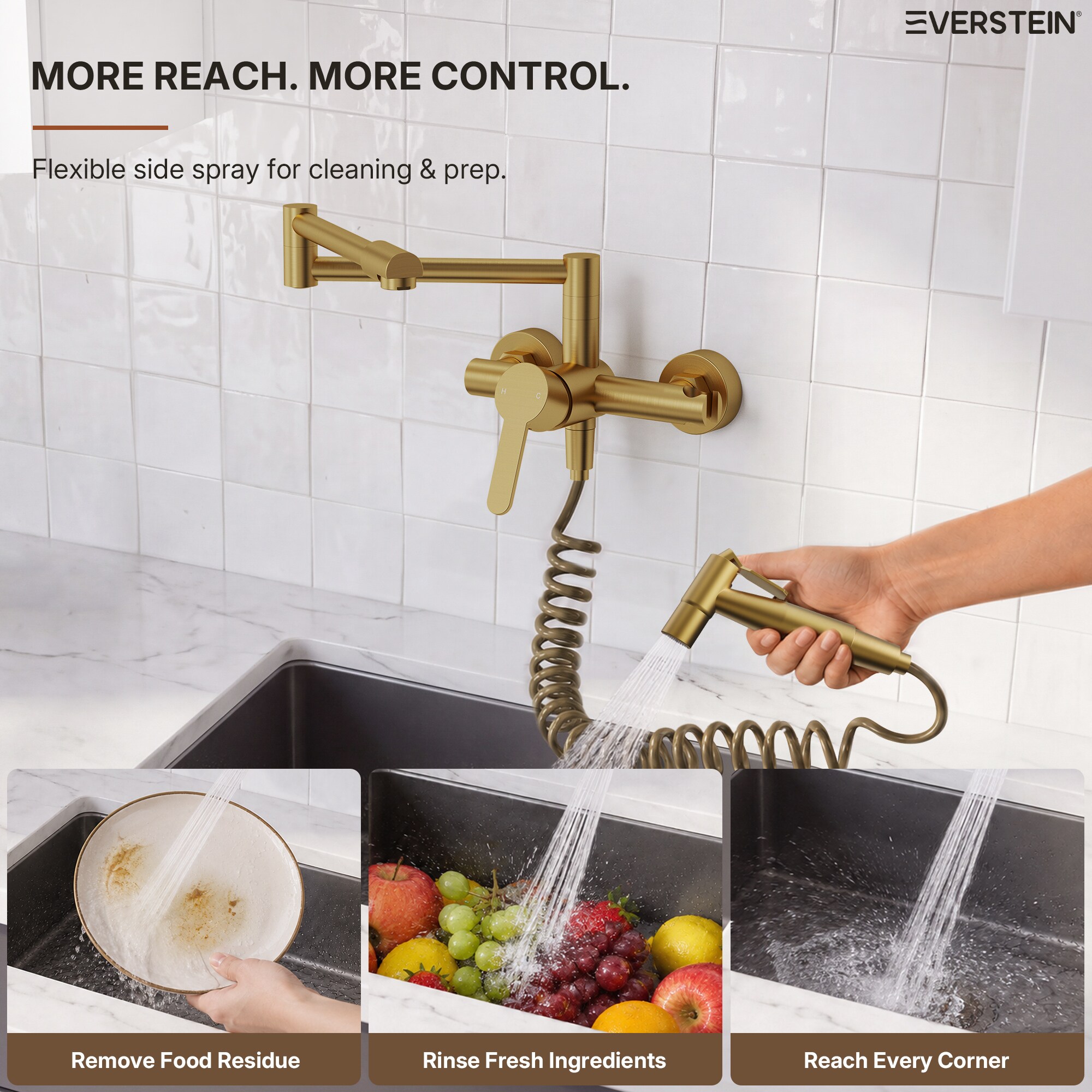 EVERSTEIN SFS-1087-GD Kitchen-Faucets - View #3