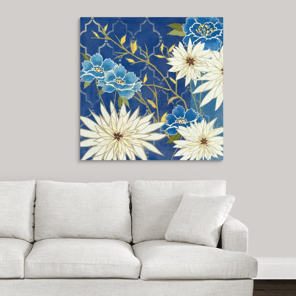 GreatBigCanvas Moxy Blossom by Jennifer Peck C 36-in H x 36-in W ...