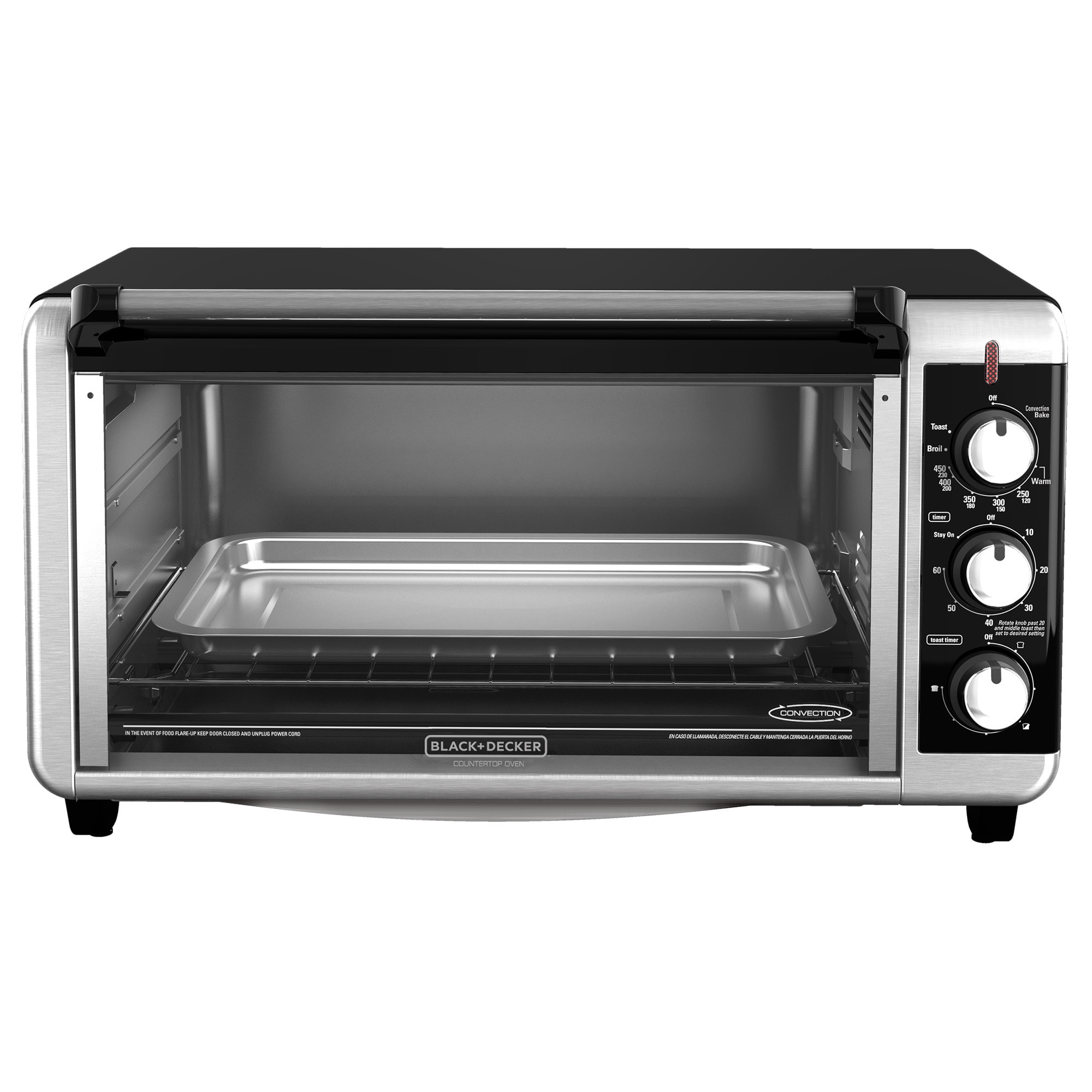 BLACK+DECKER TO3250XSB 8 -Slice Stainless steel Convection Automatic Shut-Off