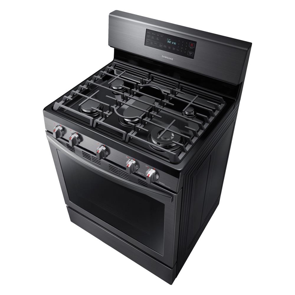 Samsung NX58T7511SG 30 Freestanding Gas Range - w/Air Fry Tray, Black  Stainless Steel