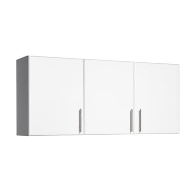 Prepac Elite 54 In W X 24 H Wood Composite White Wall Mount Utility Storage Cabinet The Cabinets Department At Com - Wall Unit Cabinets Storage