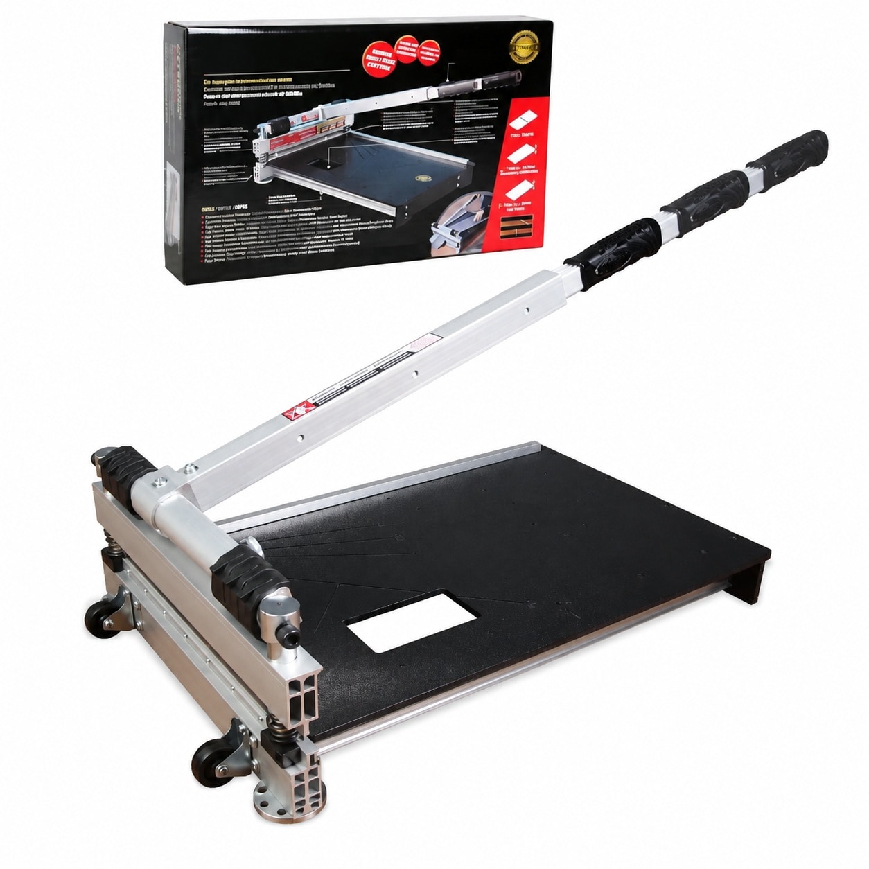 AKSCYZM  Heavy Duty 13 in Professional Laminate Floor Cutter for Vinyl Multi layer Flooring Parquet Fiber Cement Wall Panels Rubber Concave Base