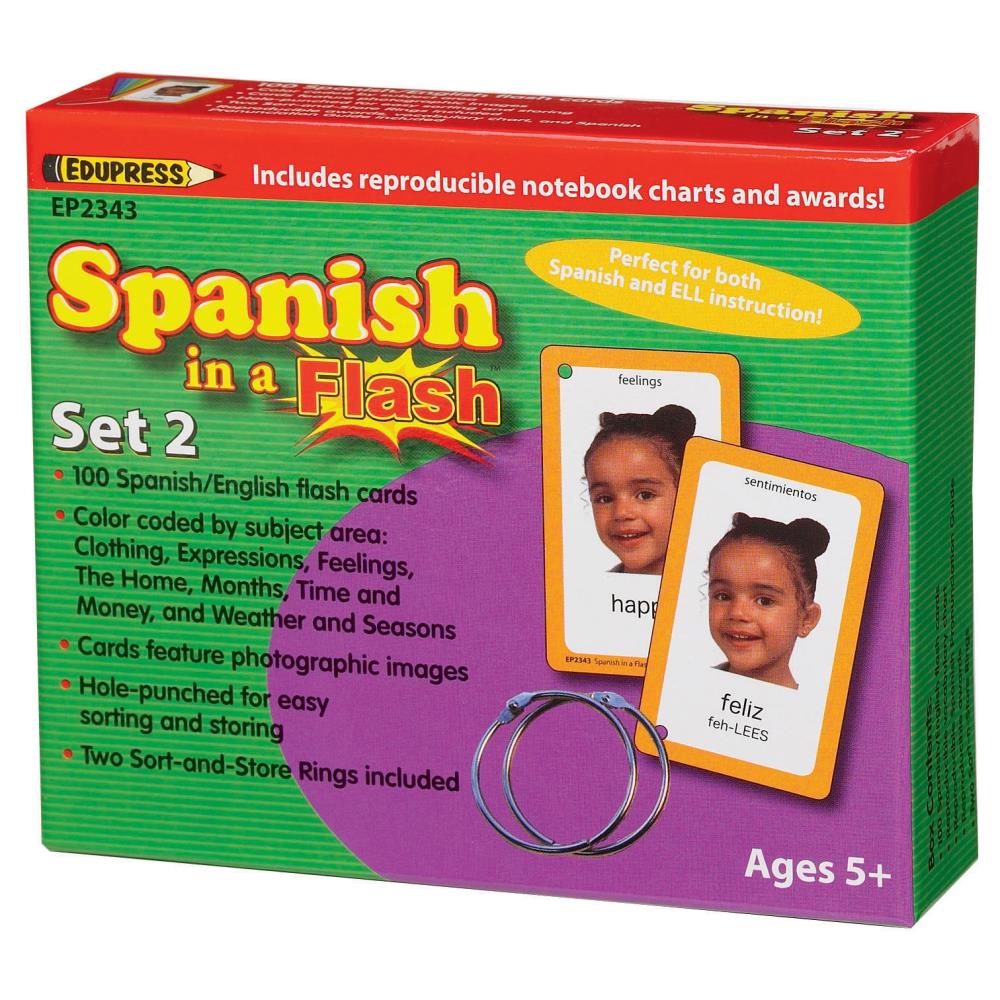 Edupress EP-2343 Spanish in a Flash, Set 2