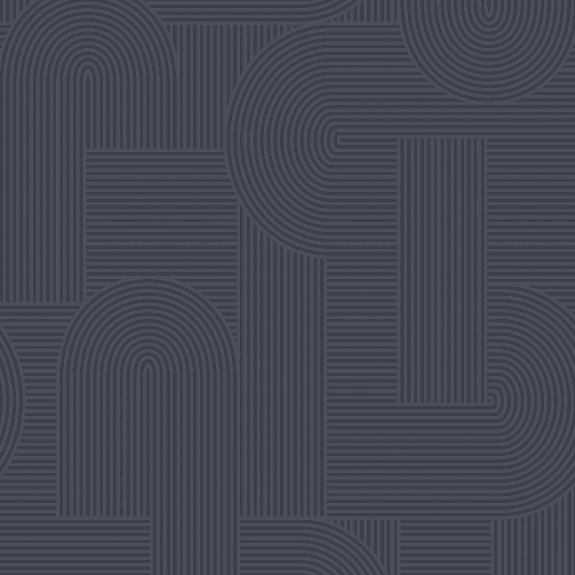 Sublime 12180894 8-Inches Blue Non-woven Textured Geometric 56-Sq. Feet Unpasted Paste the wall Wallpaper Sample