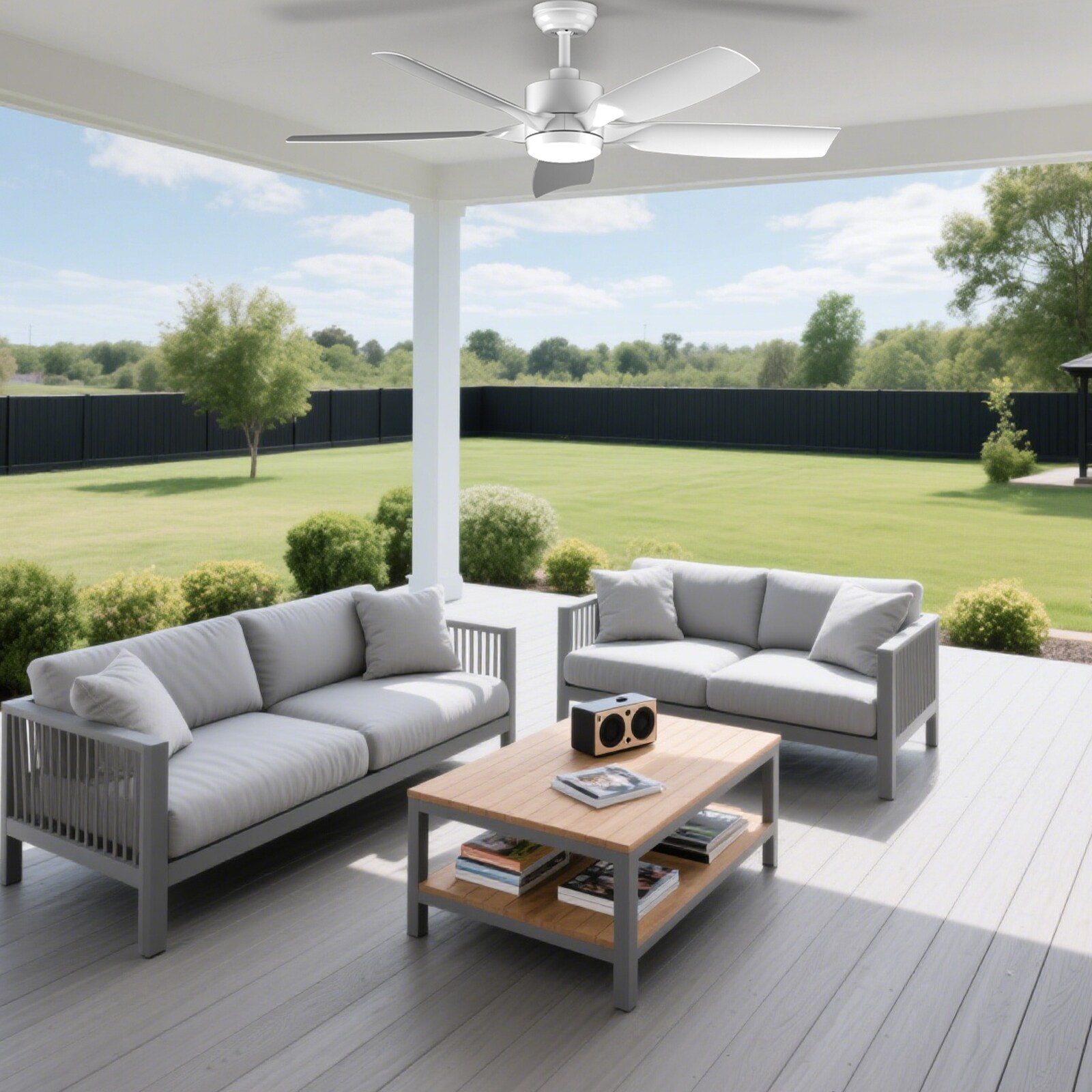 COWSAR LSCF-FL9267-WHITE Ceiling-Fans - View #14
