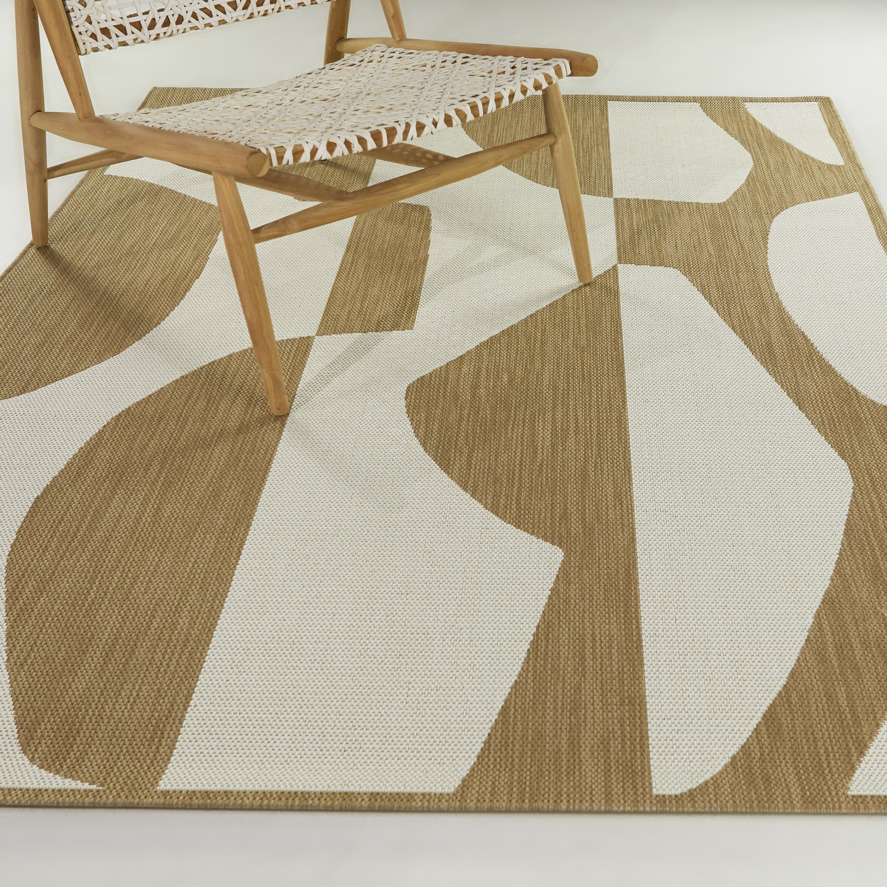 Balta 3116452 8 x 10 (ft) Polypropylene Tan Rectangular Indoor/Outdoor Abstract Area rug