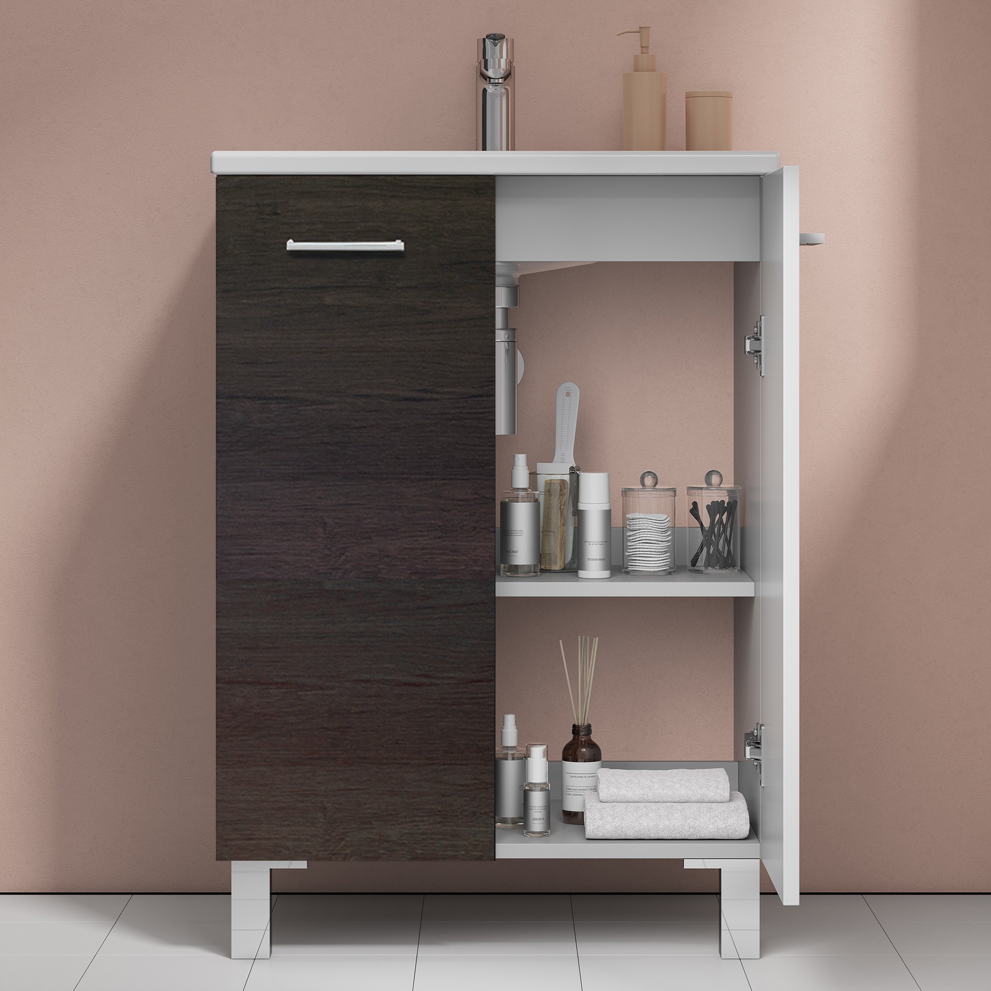 WS Bath Collections LOGIC 60 WE Bath-Vanity-Combo - View #3