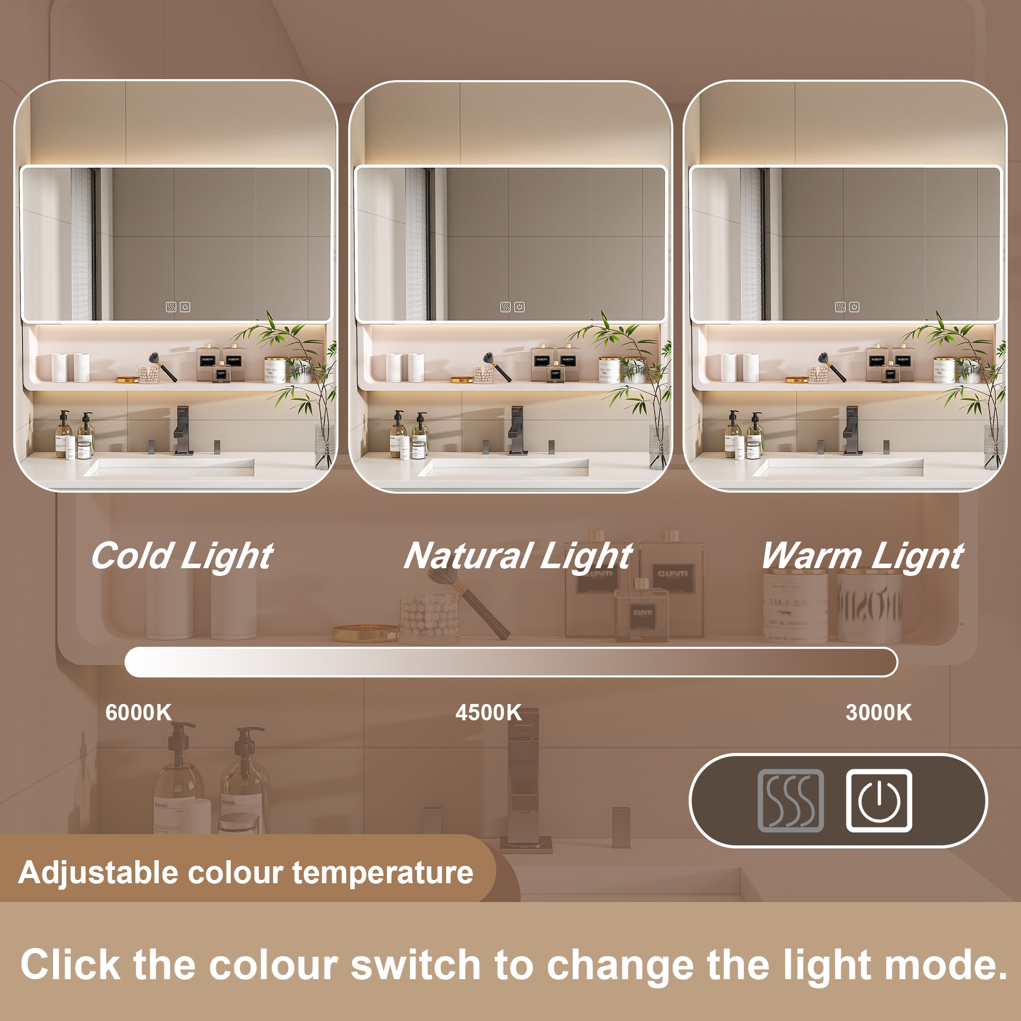 Forclover HBM-9441 Bathroom-Medicine-Cabinets - View #3