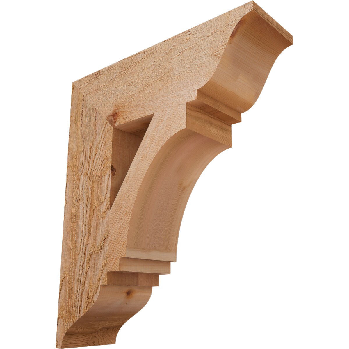 Ekena Millwork BKT06X20X24IMP01RWR Imperial traditional rough sawn 6-in x 20-in x 24-in Western red cedar Brown Wood Standard bracket