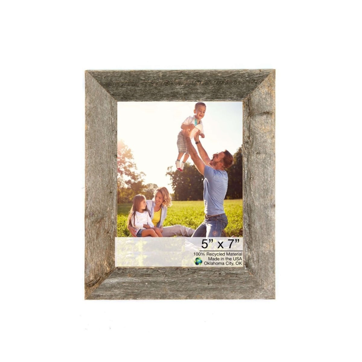 HomeRoots 4000379900 Natural Weathered Gray Wood Picture Frame