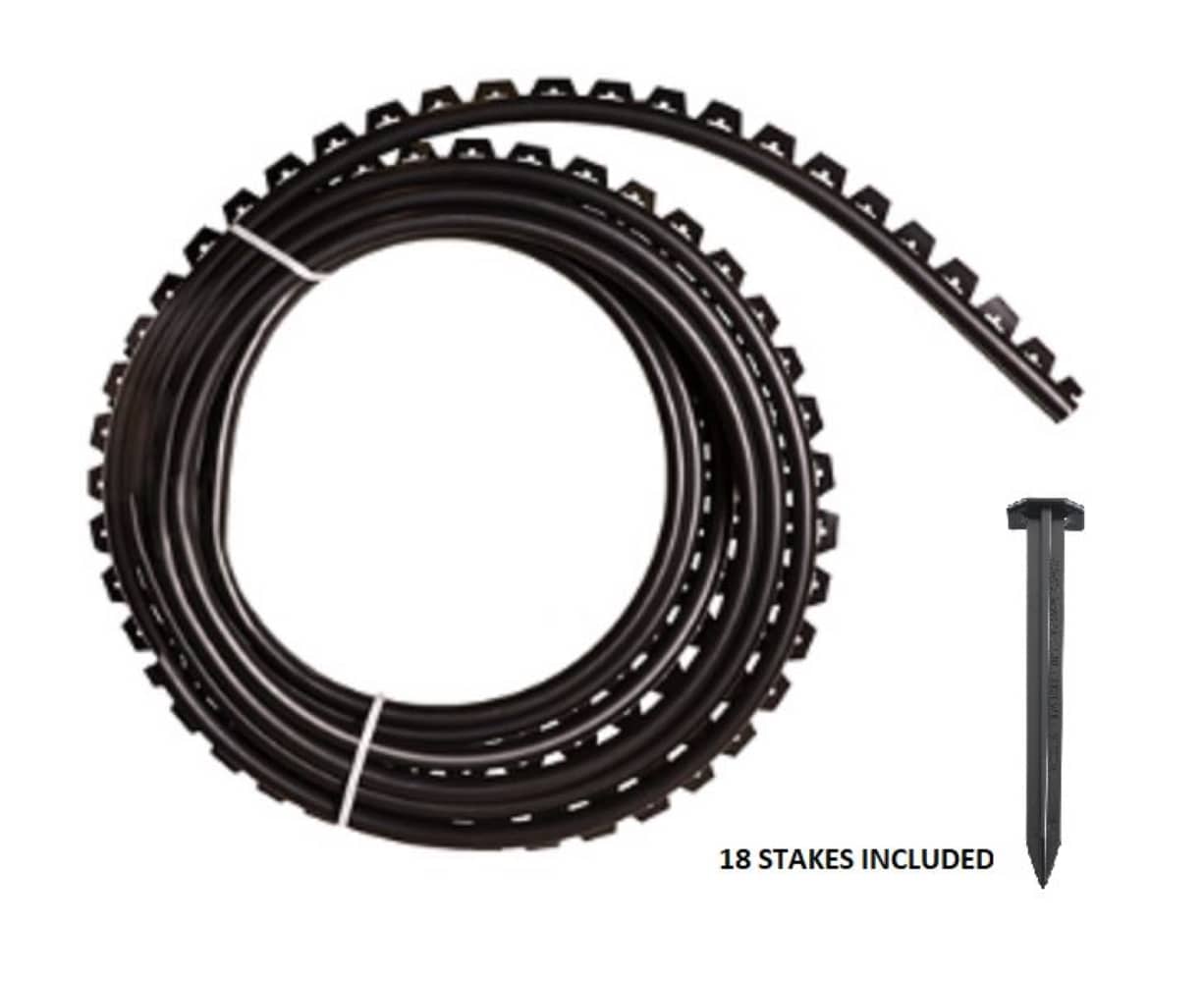 Valley View Industries 40-ft x 1.5-in NO DIG BLACK Plastic Landscape edging roll #EDG-40NP