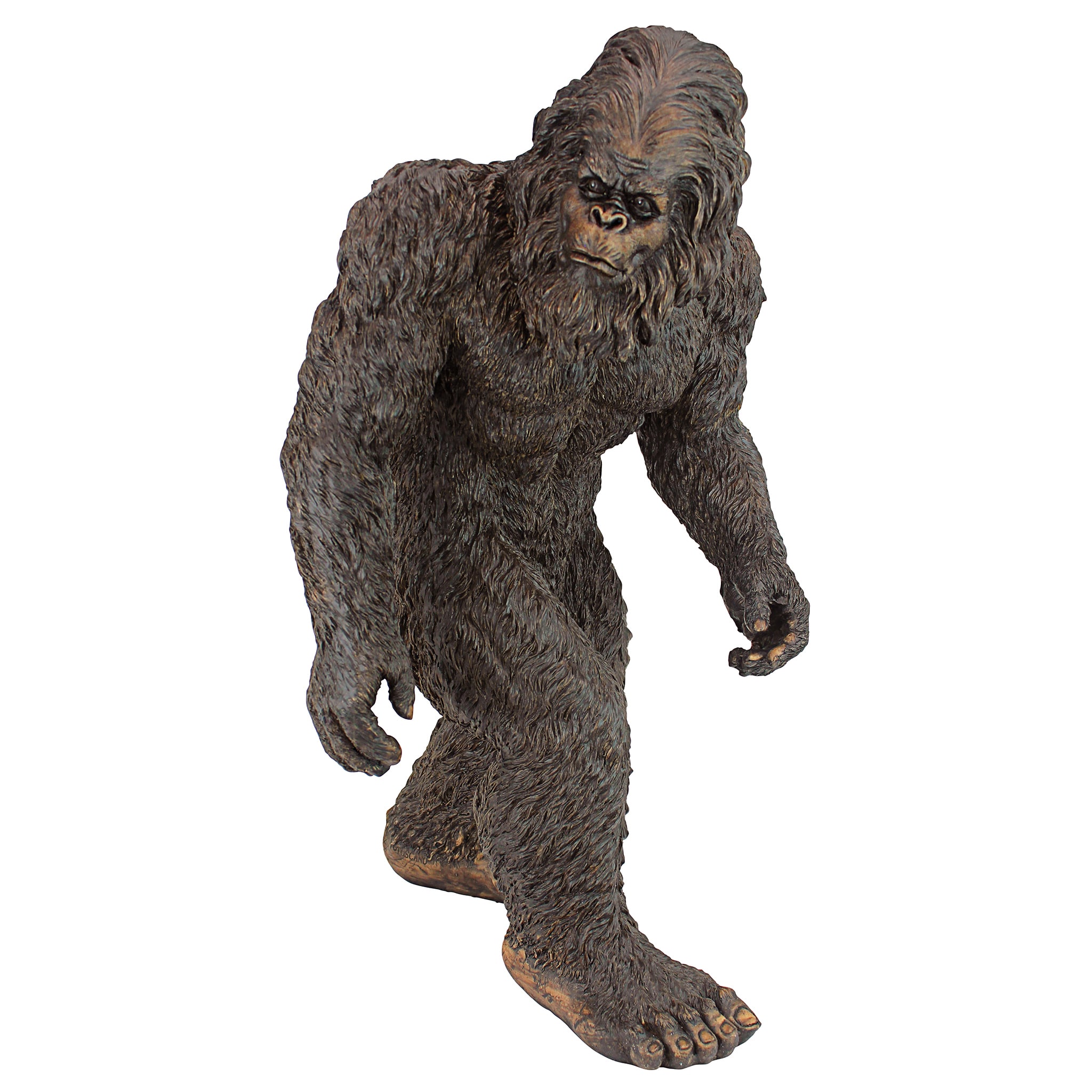 Design Toscano 21-in H x 12.5-in W Brown Yeti Garden Statue in the Garden  Statues department at