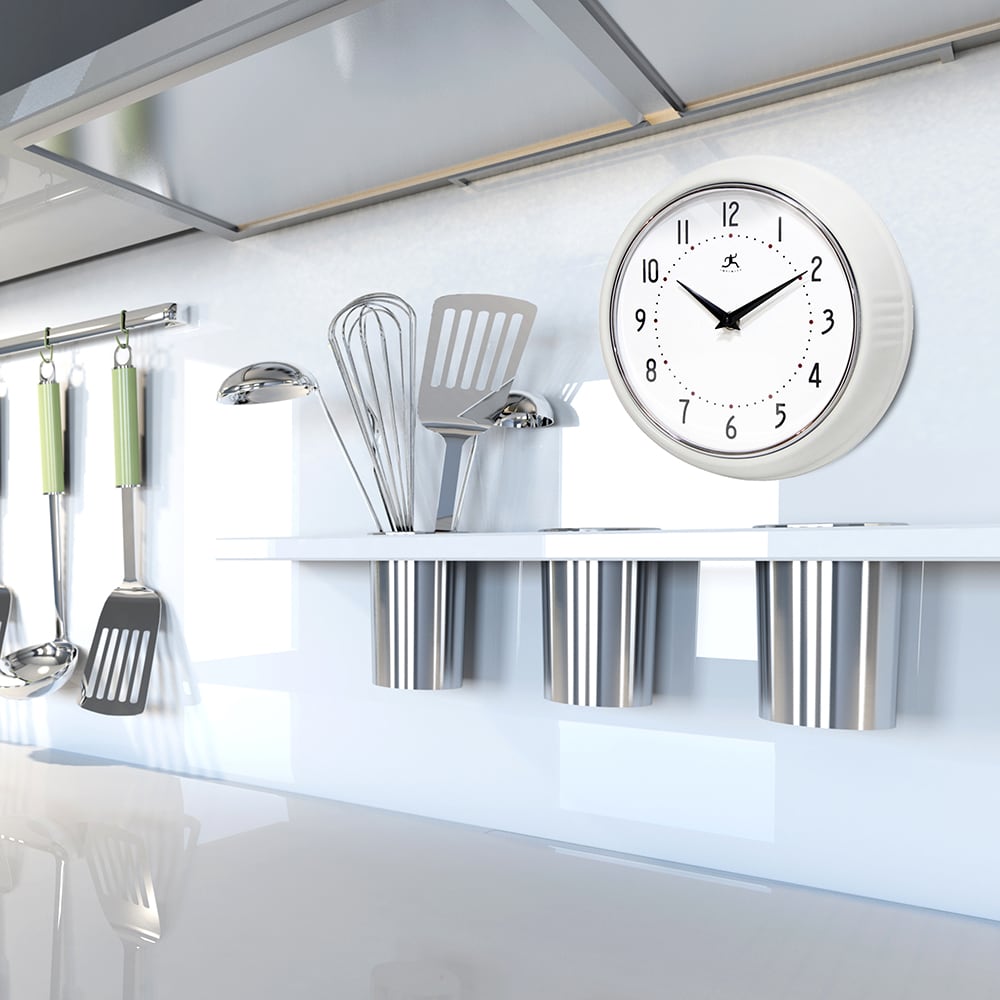 Infinity Instruments 10940-WHITE Indoor-Outdoor-Clocks - View #7
