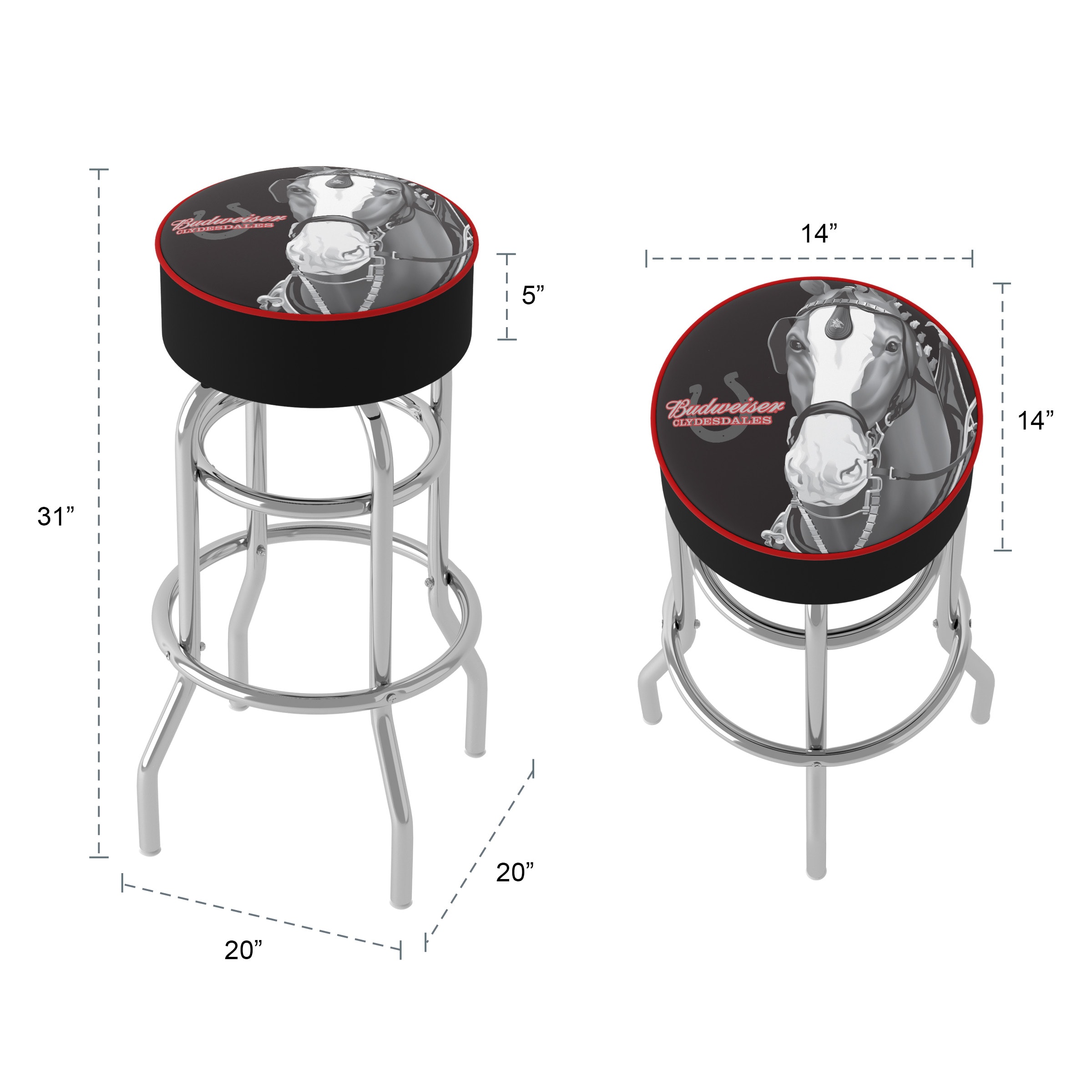 Trademark Gameroom AB1000-CLY-B stools - View #5