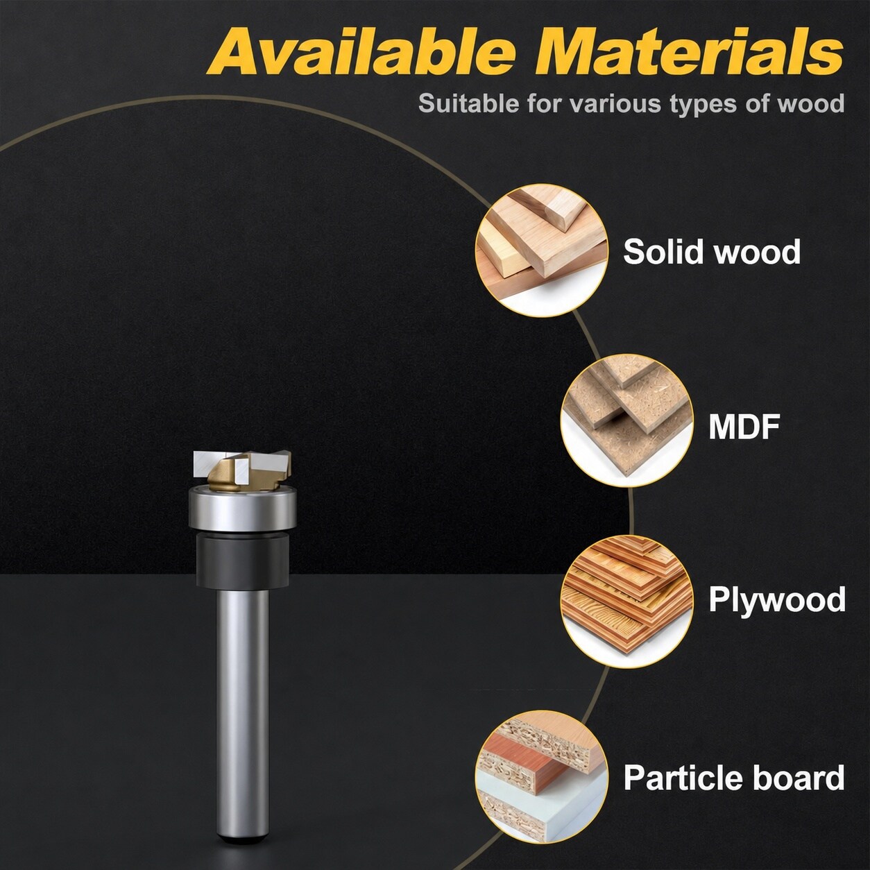 Phewnyzo LPW0724W063 Trimming-Cutout-Router-Bits - View #4