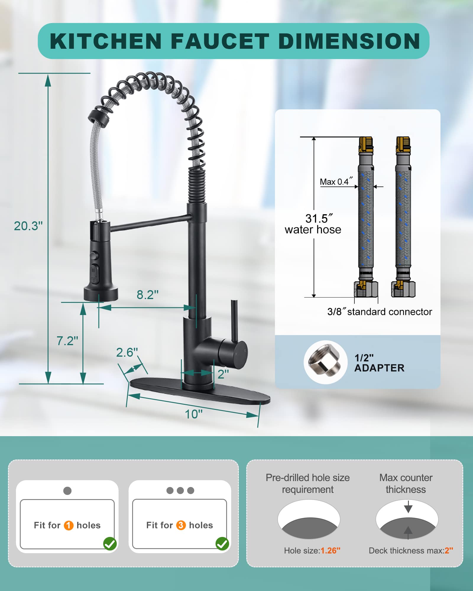 ARCORA AR7102501B Kitchen-Faucets - View #4