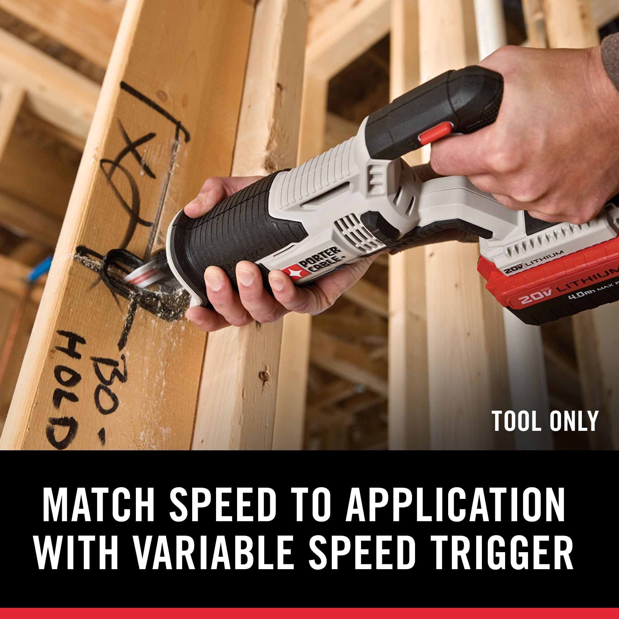 PORTER-CABLE 20-volt Max Variable Speed Cordless Reciprocating Saw (Bare  Tool) in the Reciprocating Saws department at