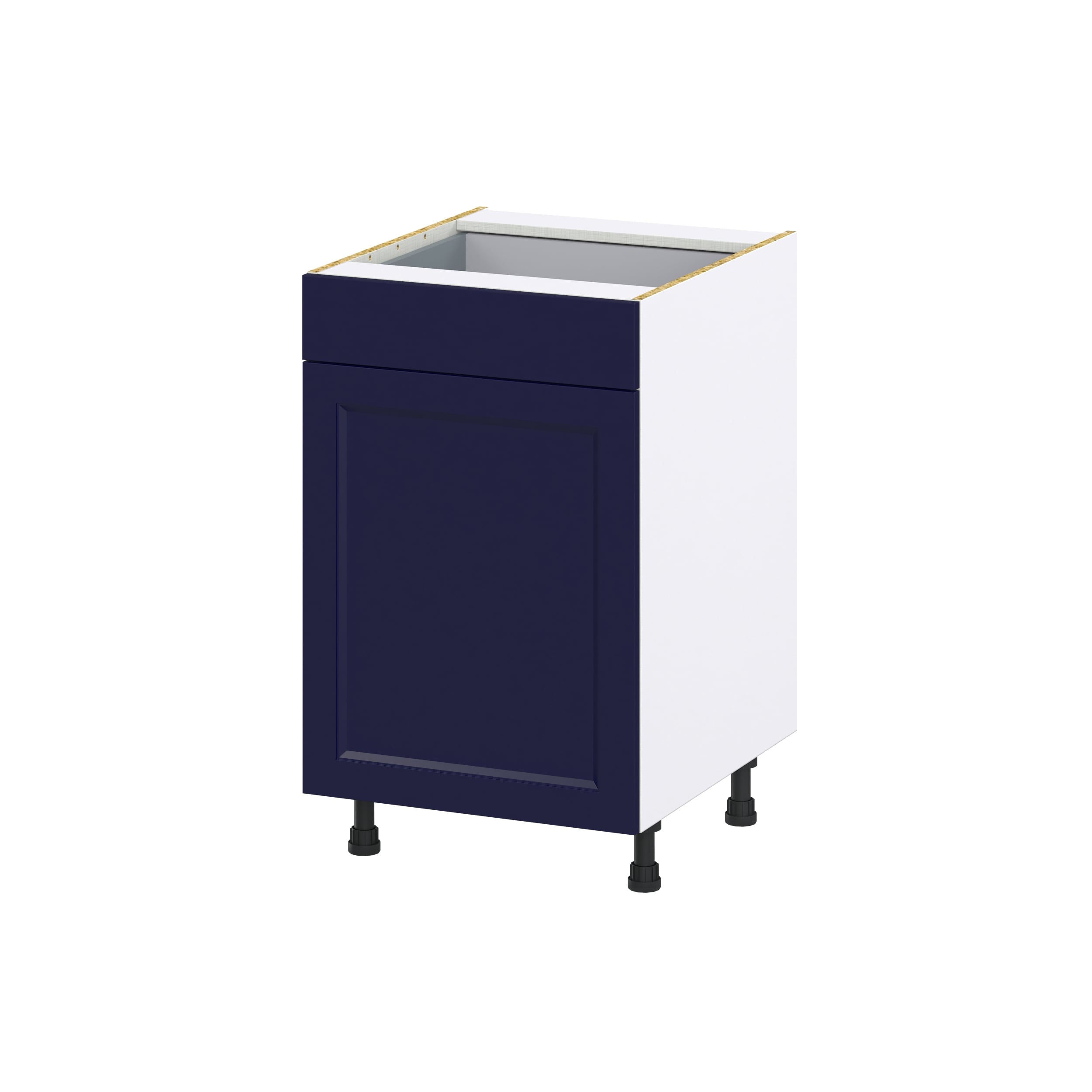 Hugo&Borg DSB21(L/R)-LO Lorette 21-in W x 34.5-in H x 24-in D Navy Blue Base Fully assembled Cabinet (Recessed Panel Shaker)
