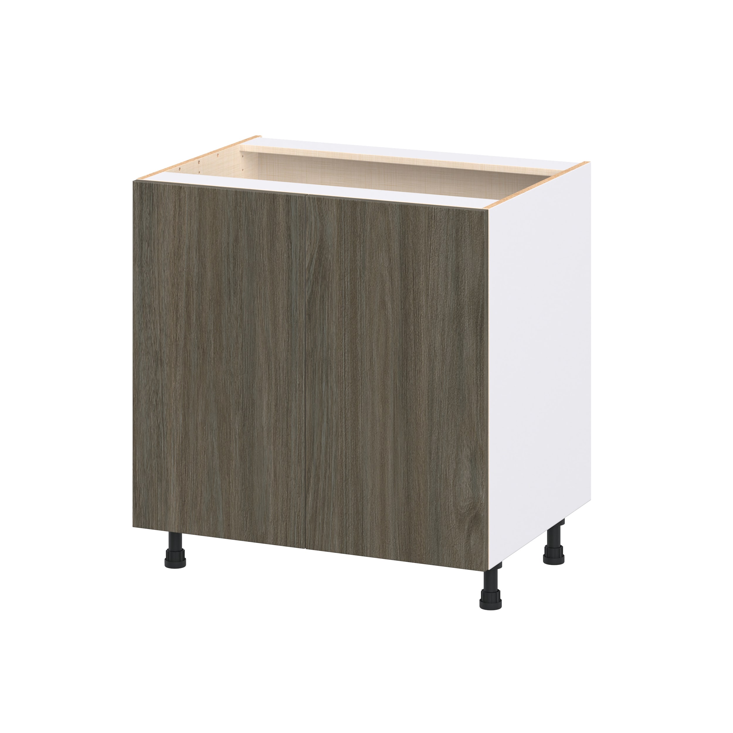 Hugo&Borg DSB33FH-SA Savane 33-in W x 34.5-in H x 24.5-in D Textmel Base Fully assembled Cabinet Flat Panel Slab