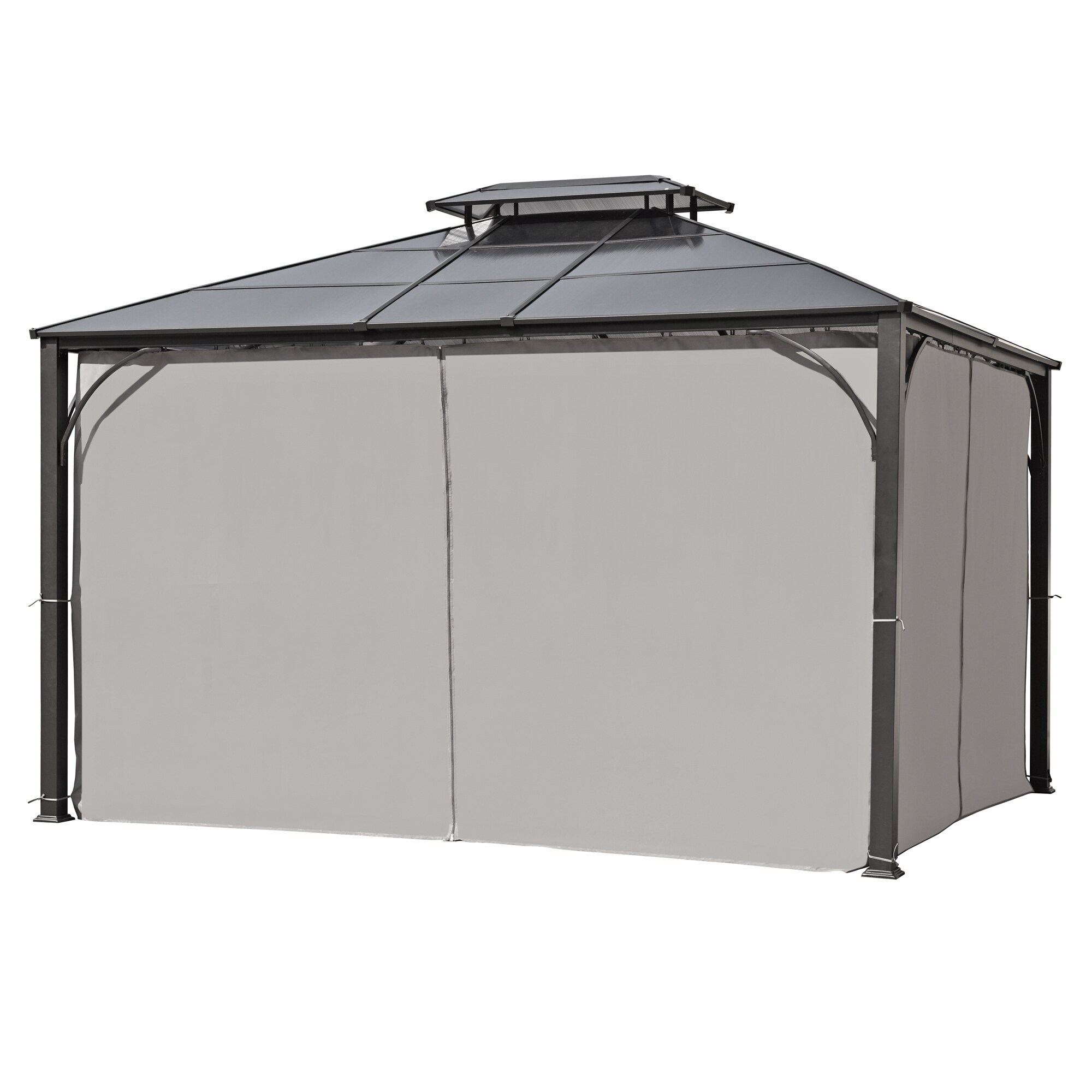 SINOFURN SYA010463GY Wood-Resin-Gazebos - View #13